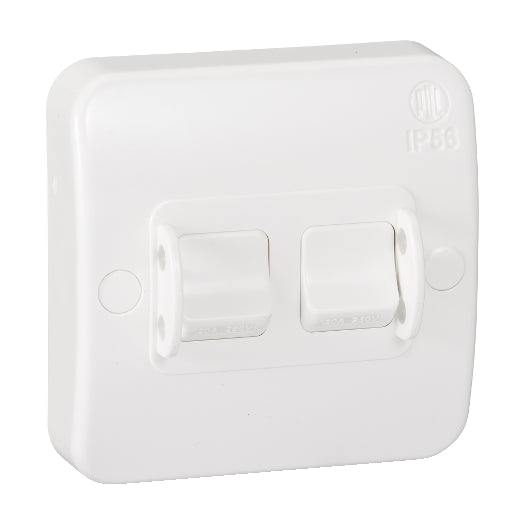 PDL Weatherproof Switch 2G IP56 20Amp - Grey