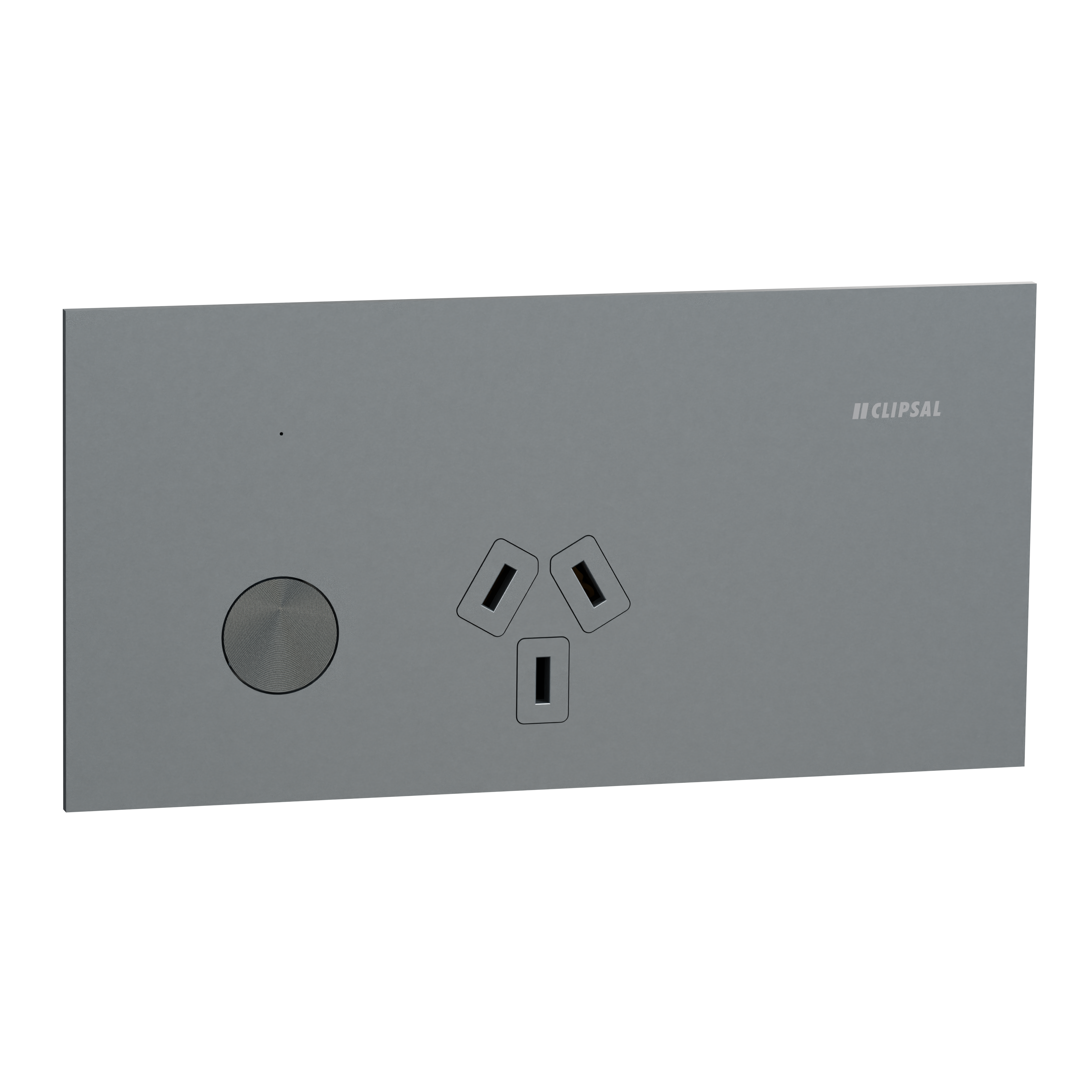 Clipsal Switched socket, Solis T Series, ZigBee, Wiser Connected, Horizontal Mount, 10A