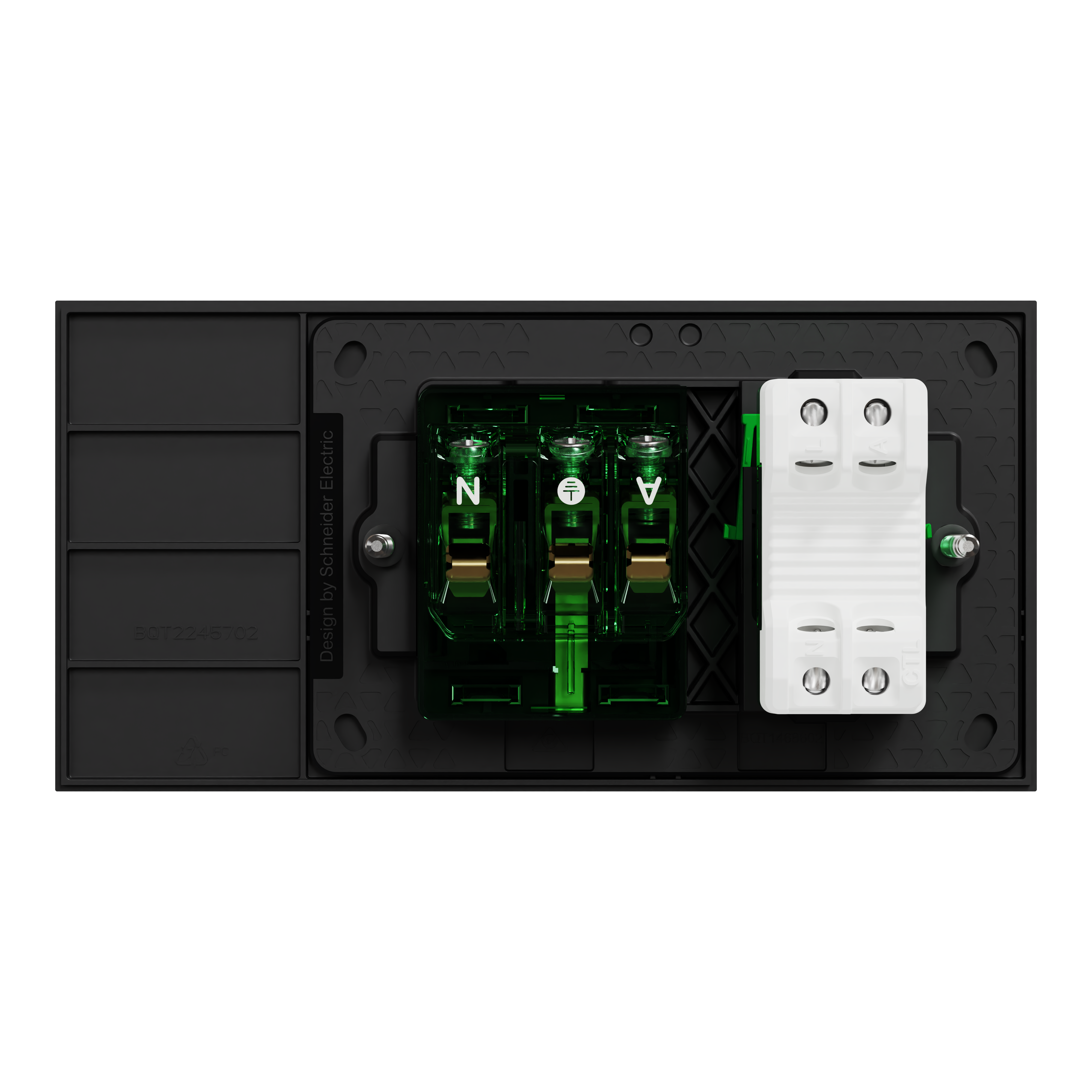 Clipsal Switched socket, Solis, ZigBee, Wiser Connected, Horizontal Mount, 10A