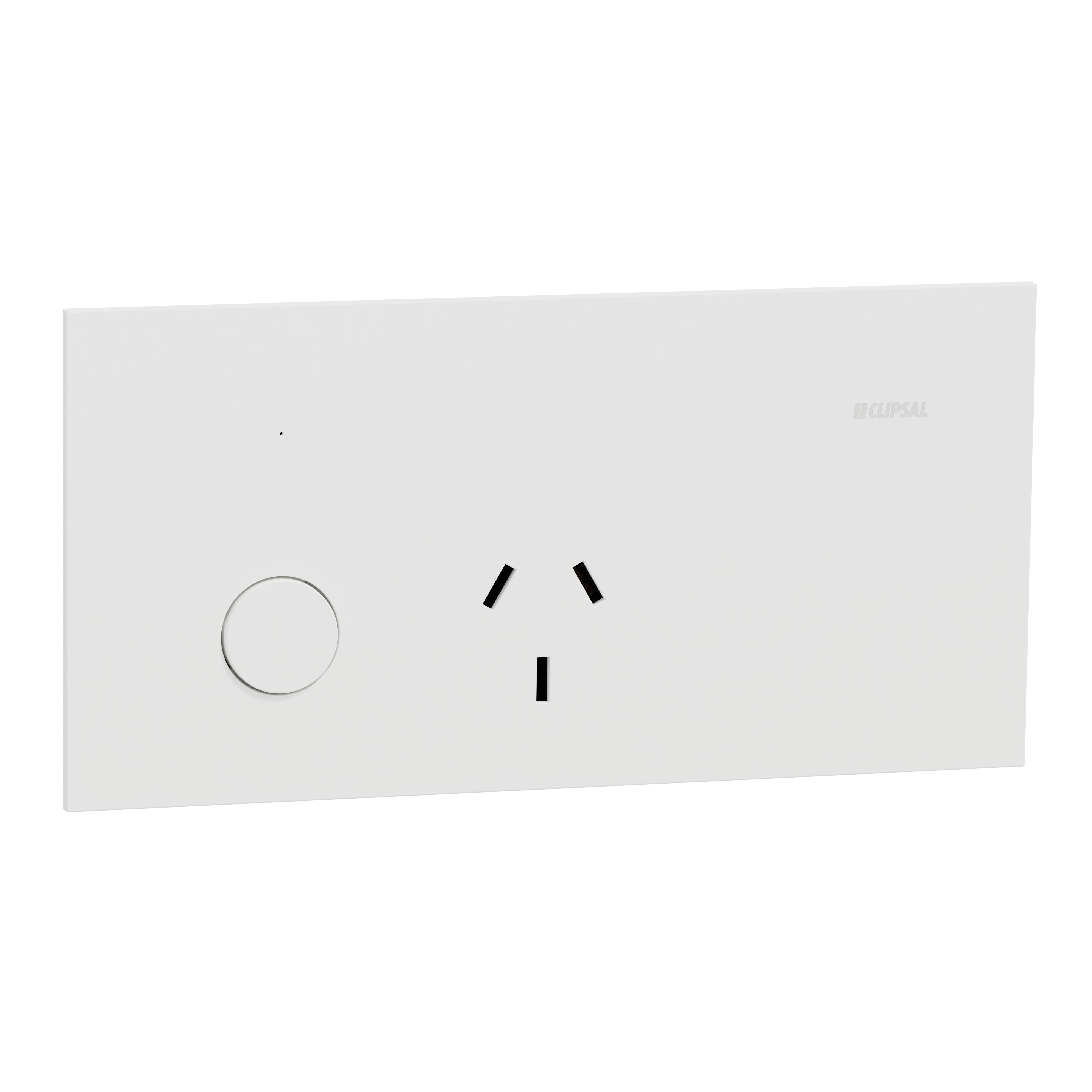 Clipsal Switched socket, Solis, ZigBee, Wiser Connected, Horizontal Mount, 10A