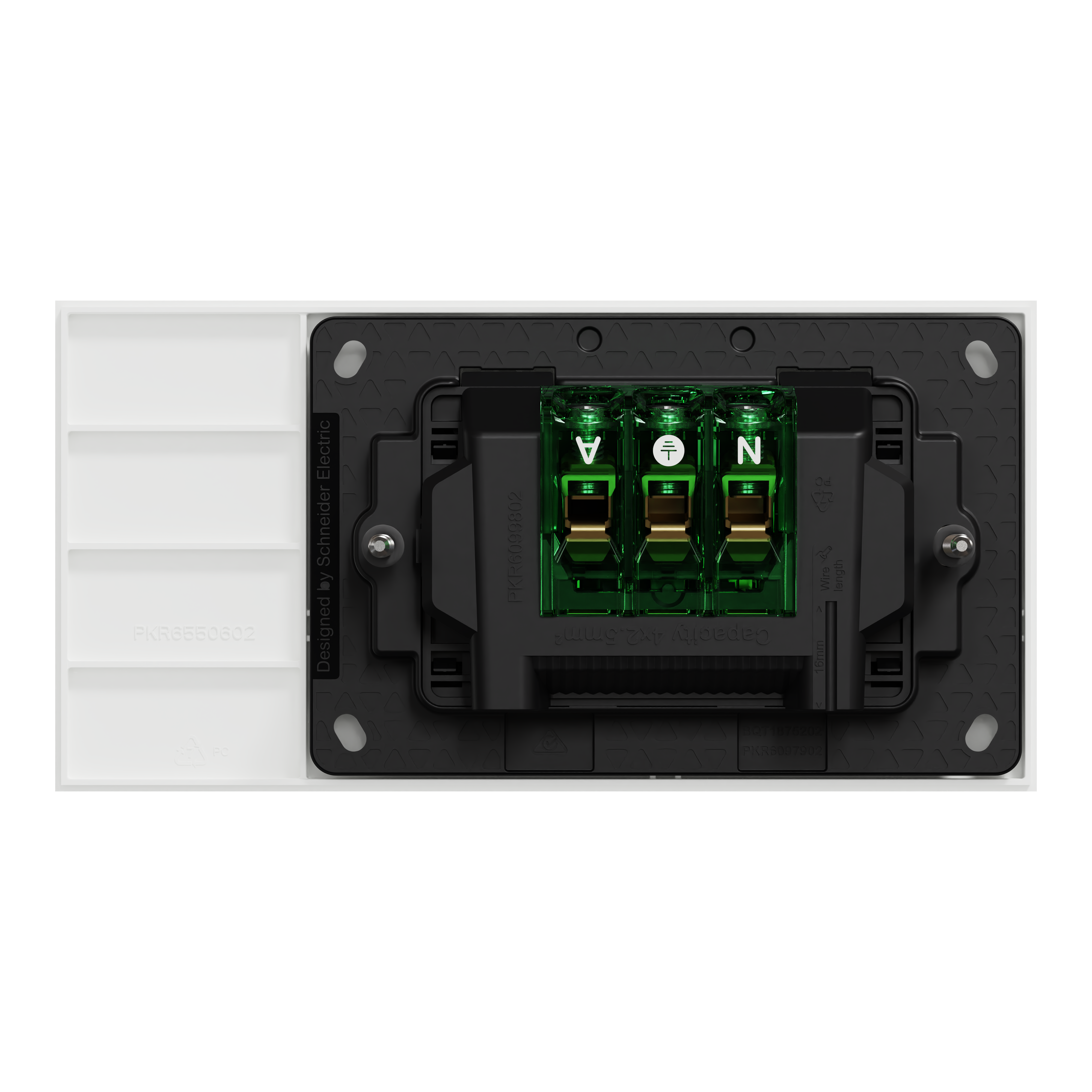 Clipsal Double switched socket outlet, Solis, horizontal, 10A