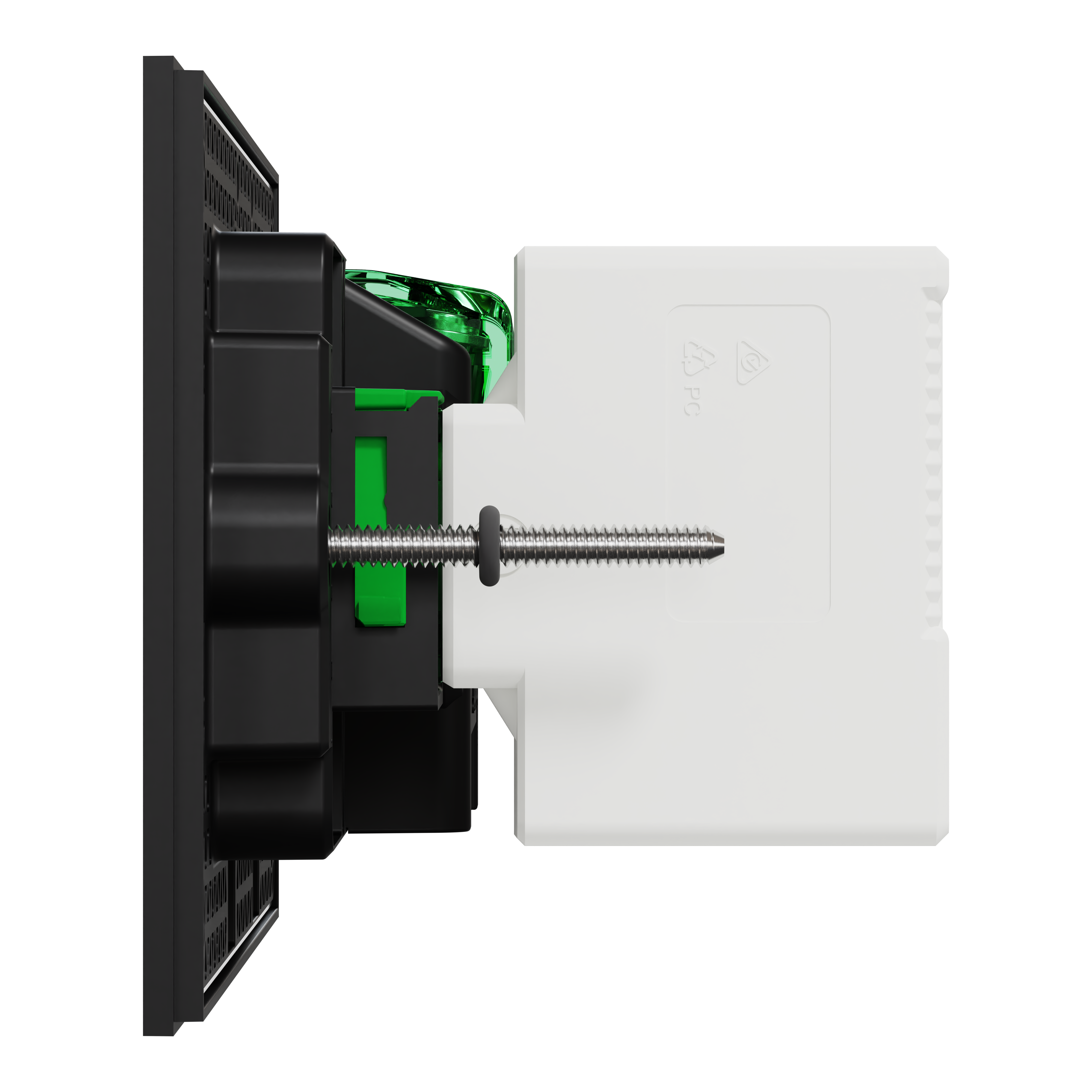 Clipsal Double switched socket + USB charger, Solis, horizontal, USB C type, 10A