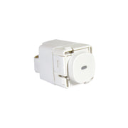 Clipsal Module Pushbutton Switch with LED 20Amp - White