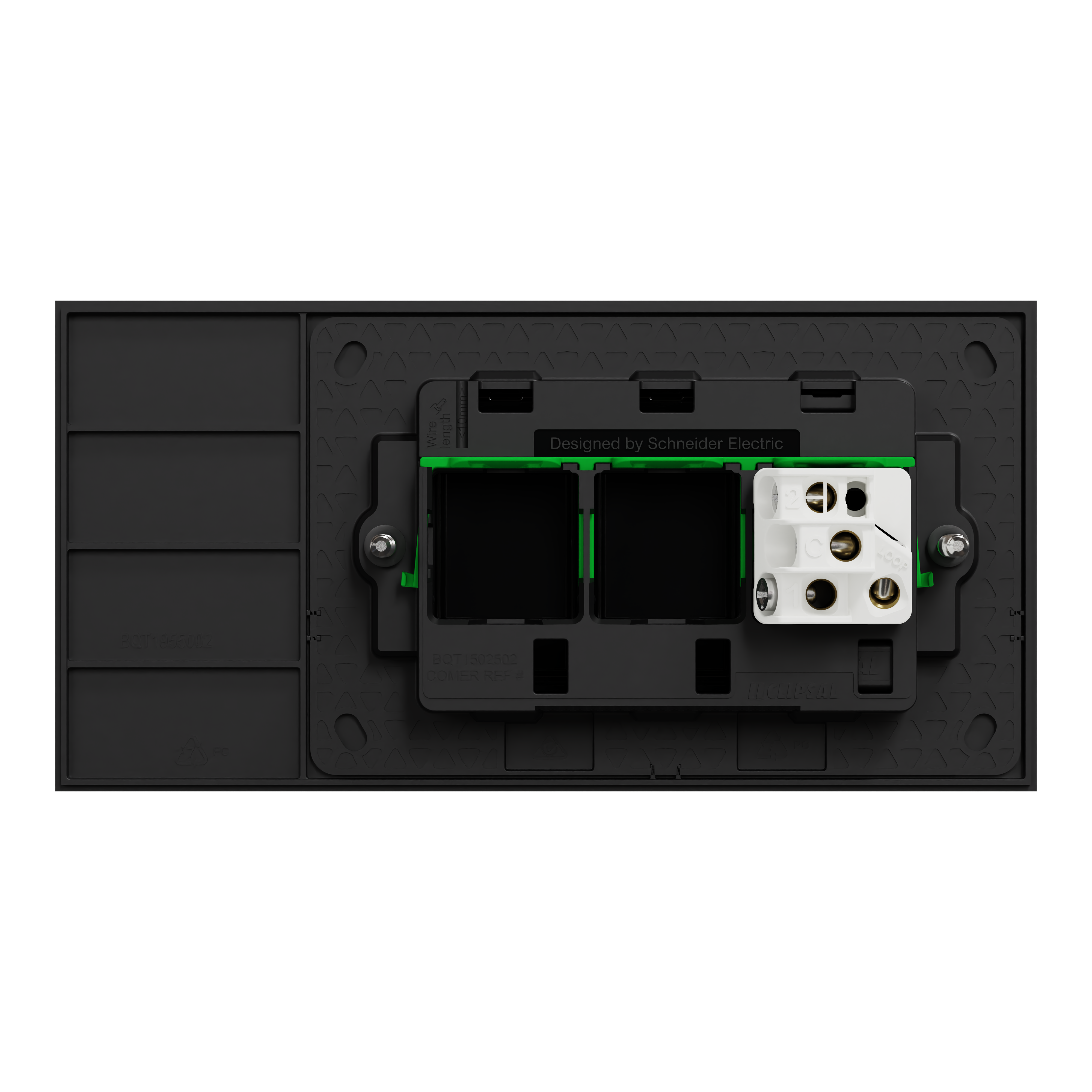 Clipsal Switch, Solis, 1 gang, horizontal, 16AX/20A