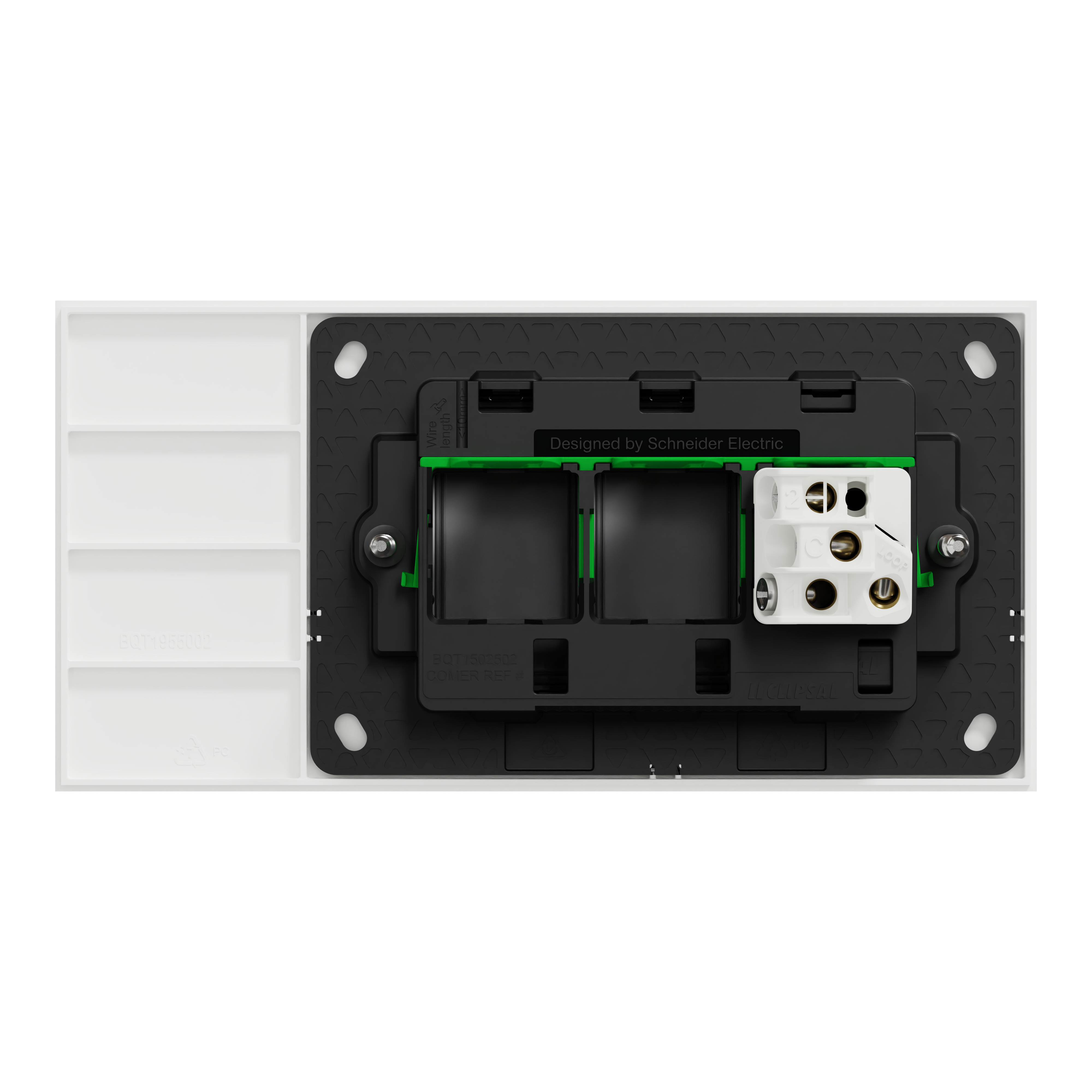 Clipsal Switch, Solis, 1 gang, horizontal, 16AX/20A