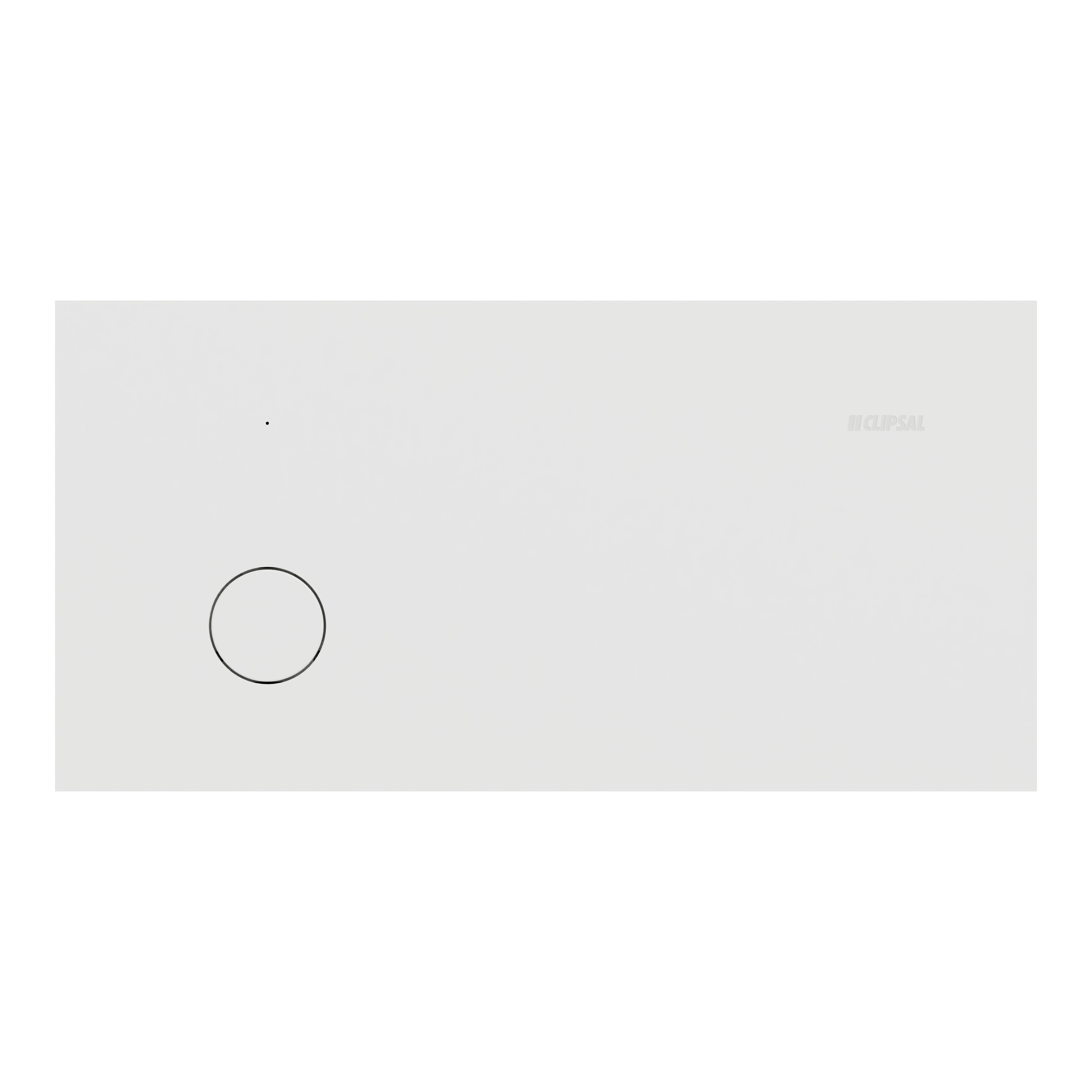 Clipsal Switch, Solis, 1 gang, horizontal, 16AX/20A