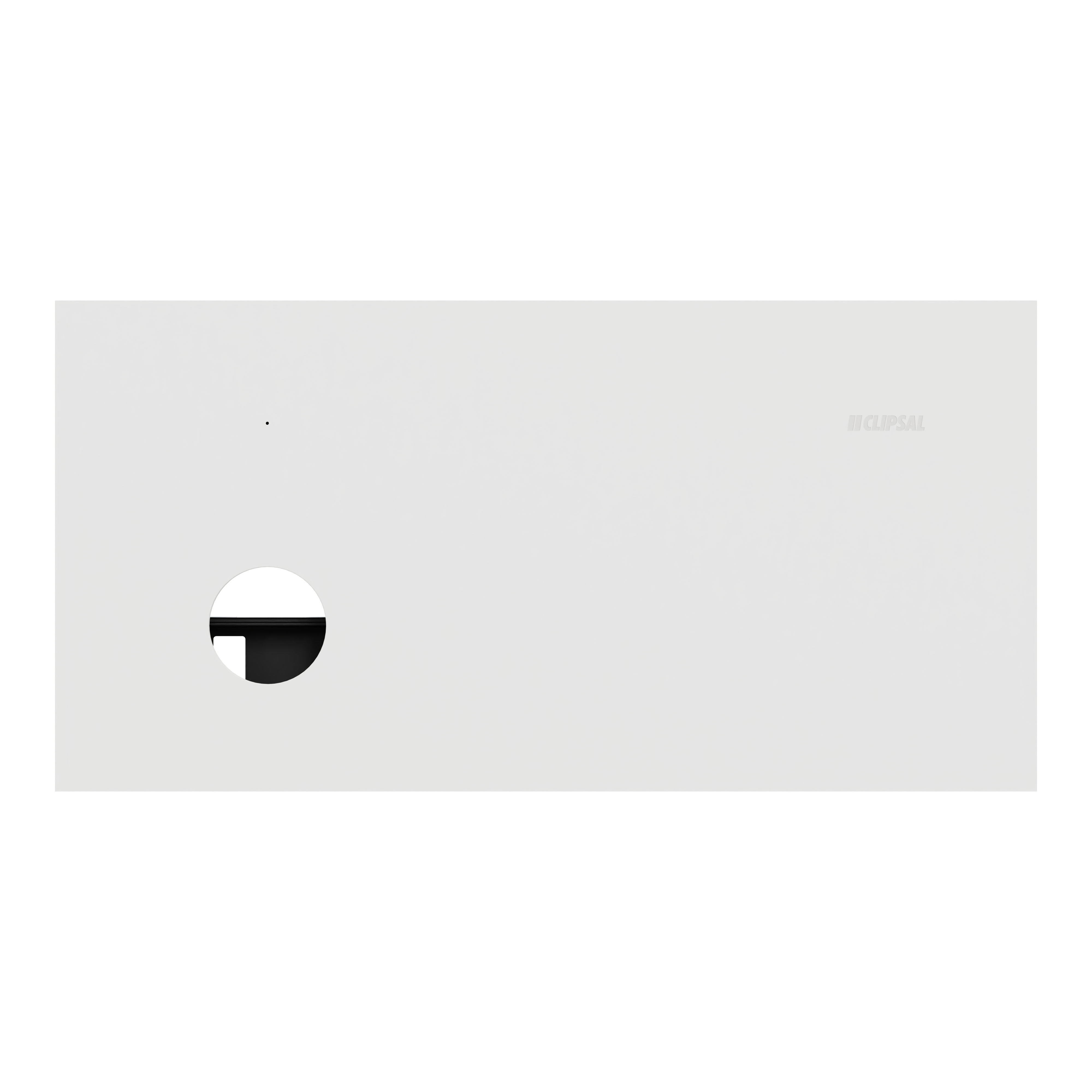 Clipsal Grid plate with cover frame, Solis, for switch, horizontal, 1 gang