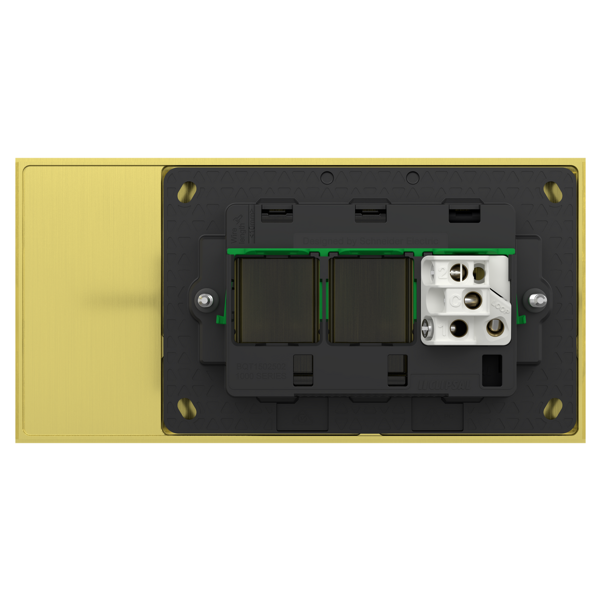Clipsal Switch, Solis T Series, 1 gang, horizontal, 16AX/20A