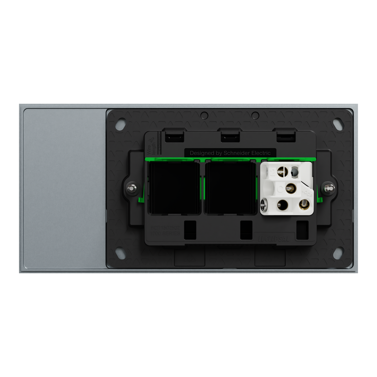 Clipsal Switch, Solis T Series, 1 gang, horizontal, 16AX/20A