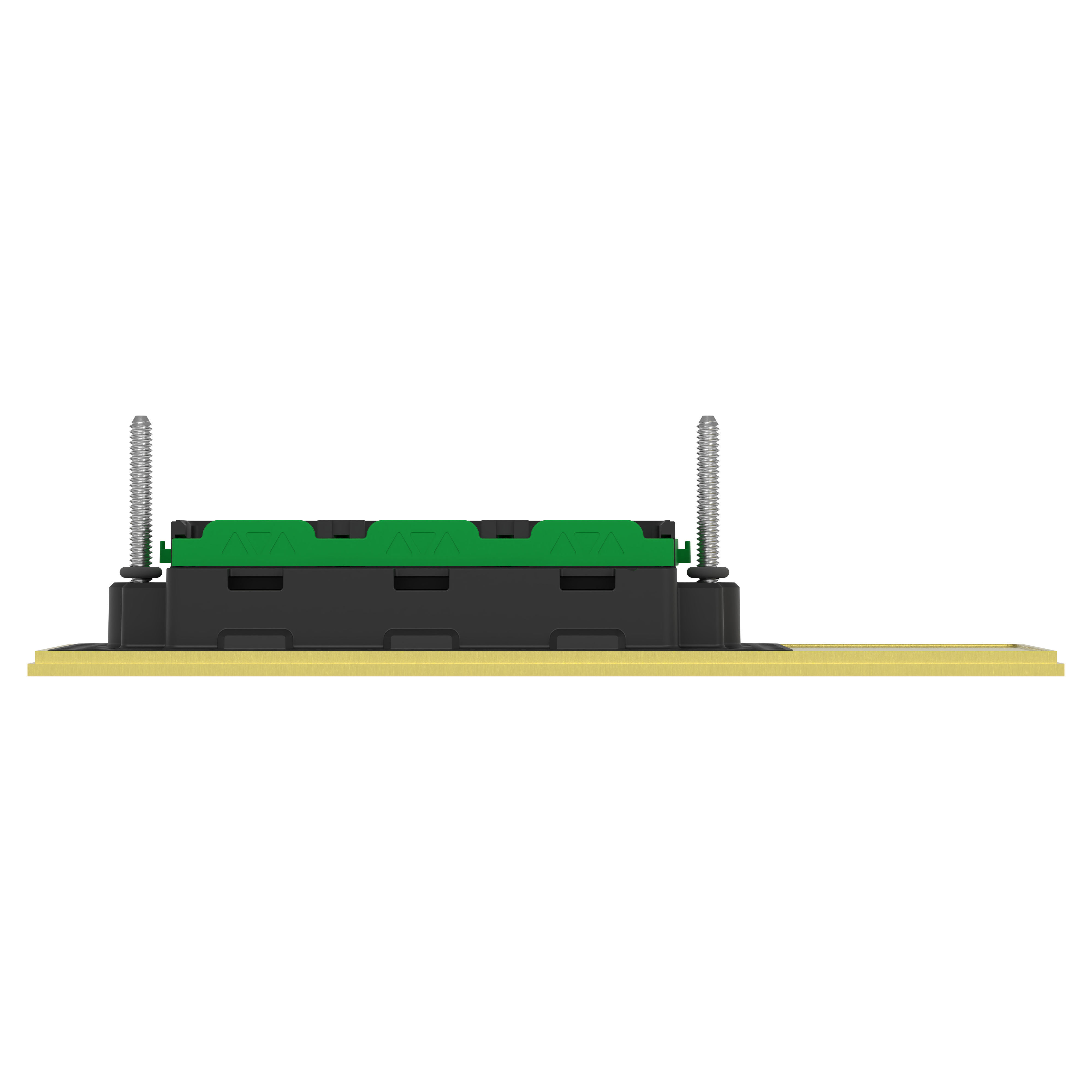 Clipsal Grid plate with cover frame, Solis T Series, for switch, horizontal, 1 gang