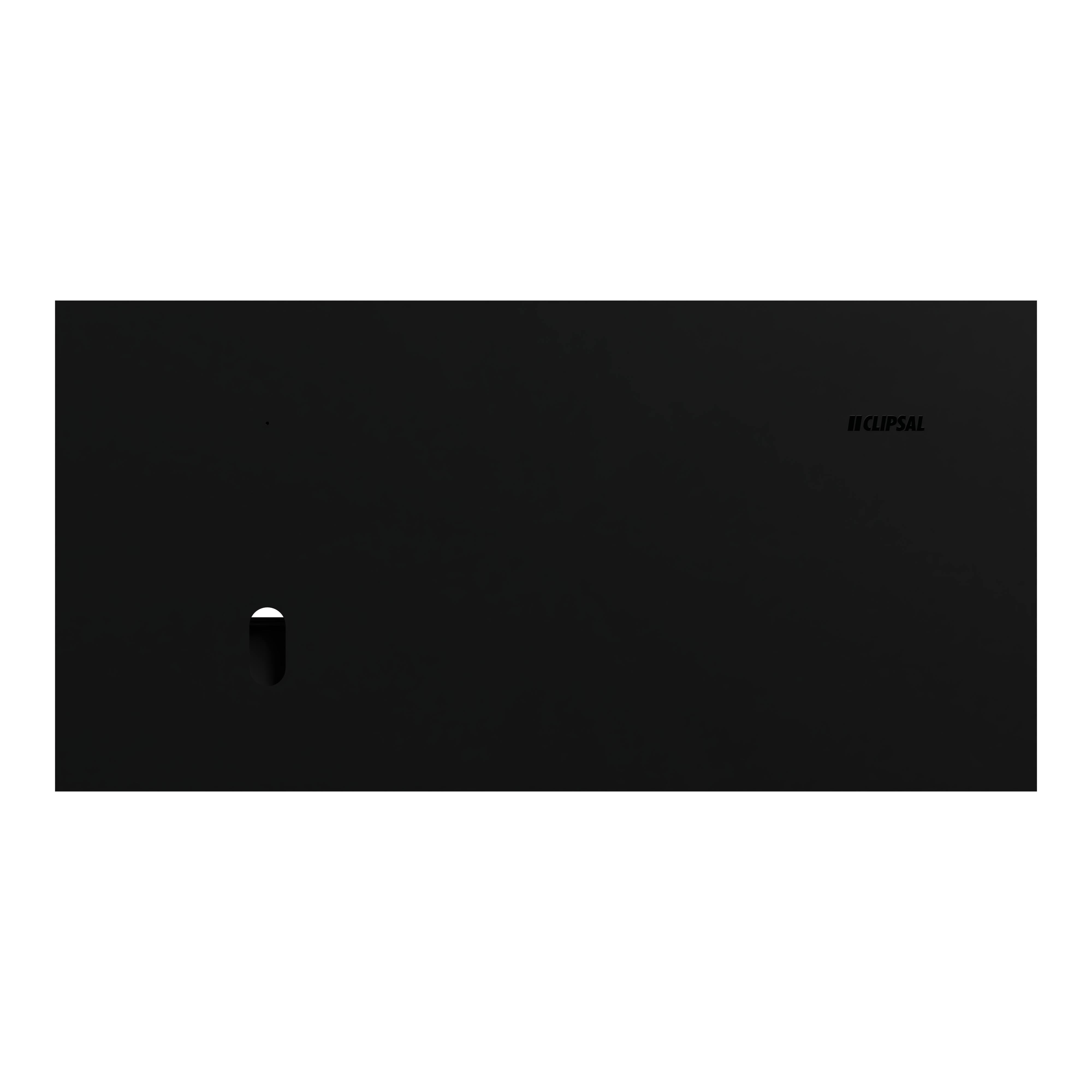 Clipsal Grid plate with cover frame, Solis T Series, for switch, horizontal, 1 gang