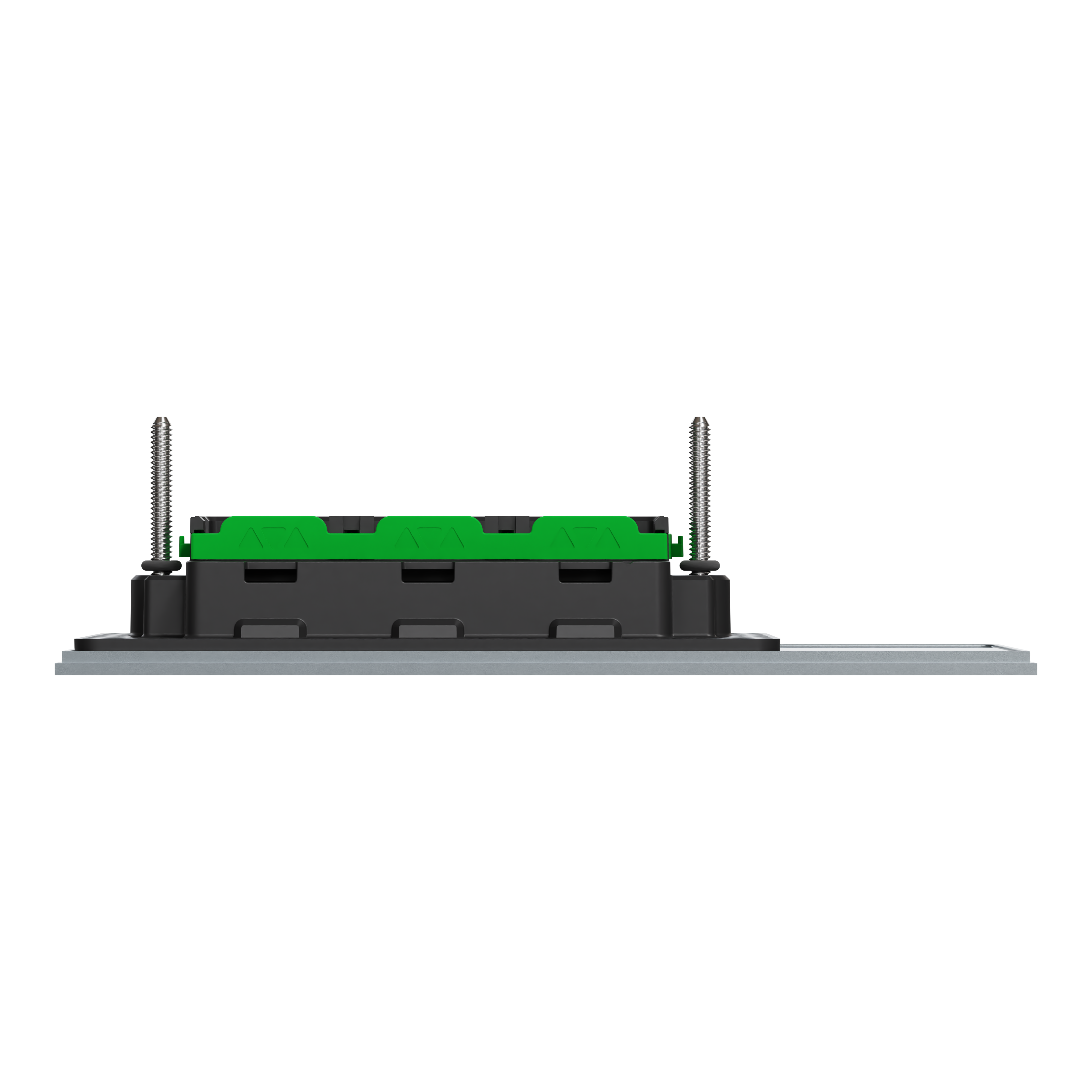 Clipsal Grid plate with cover frame, Solis T Series, for switch, horizontal, 1 gang