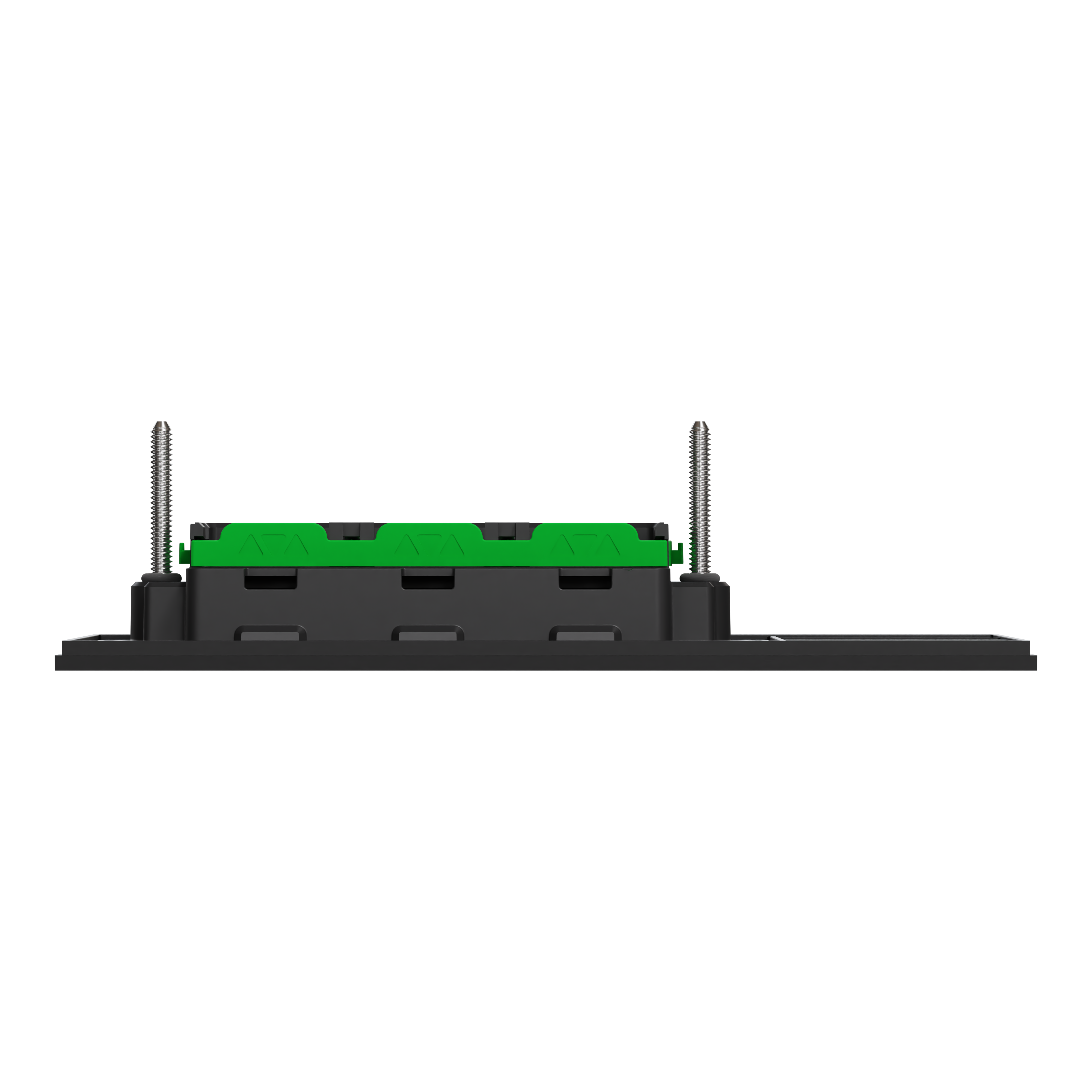 Clipsal Grid plate with cover frame, Solis, for switch, horizontal, 2 gangs