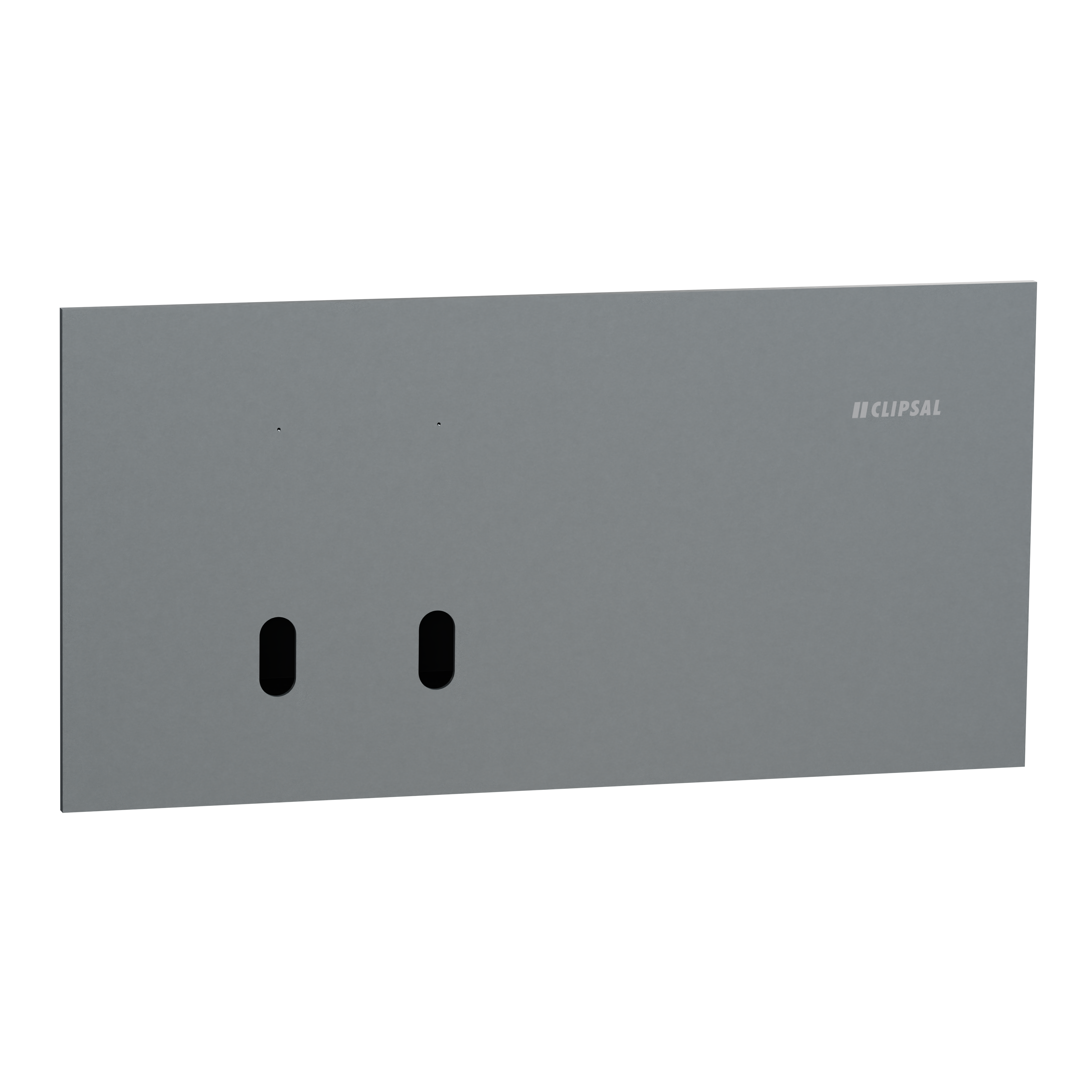 Clipsal Grid plate with cover frame, Solis T Series, for switch, horizontal, 2 gangs