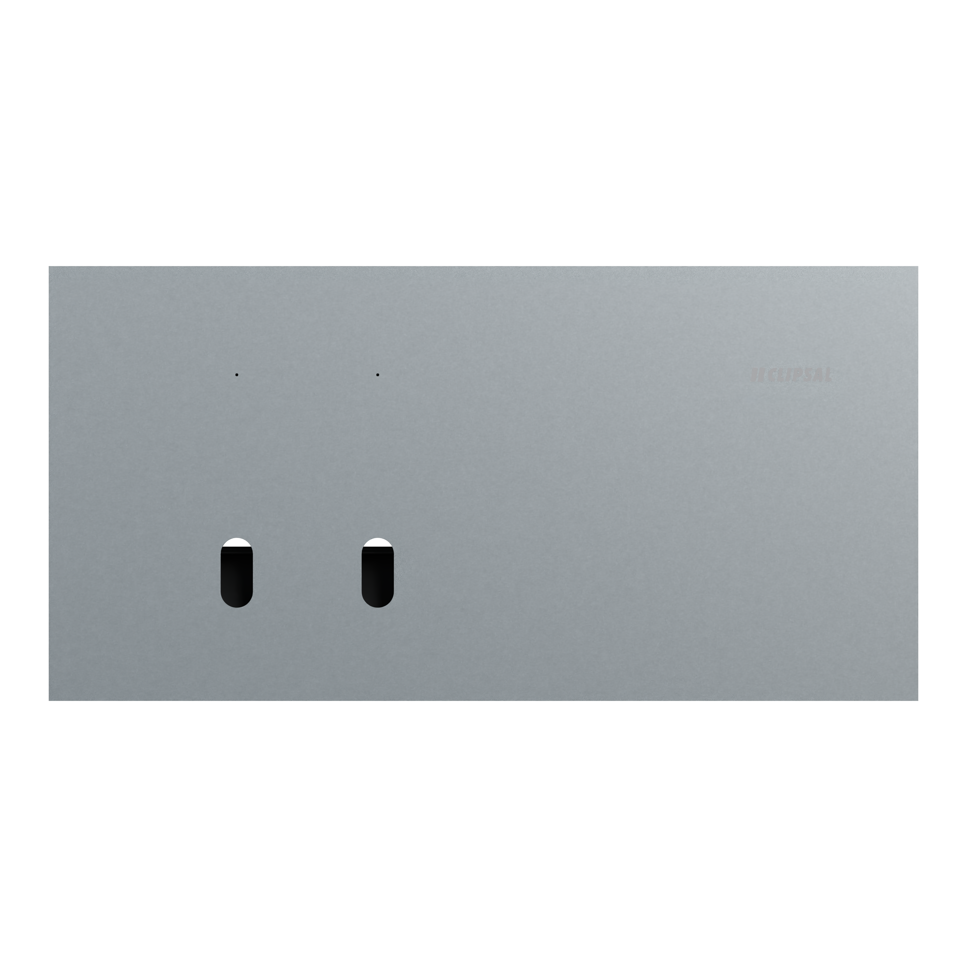 Clipsal Grid plate with cover frame, Solis T Series, for switch, horizontal, 2 gangs