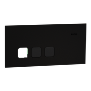 Clipsal Grid plate with cover frame, Solis T Series, Communication plate less mechs, horizontal, 3 gangs