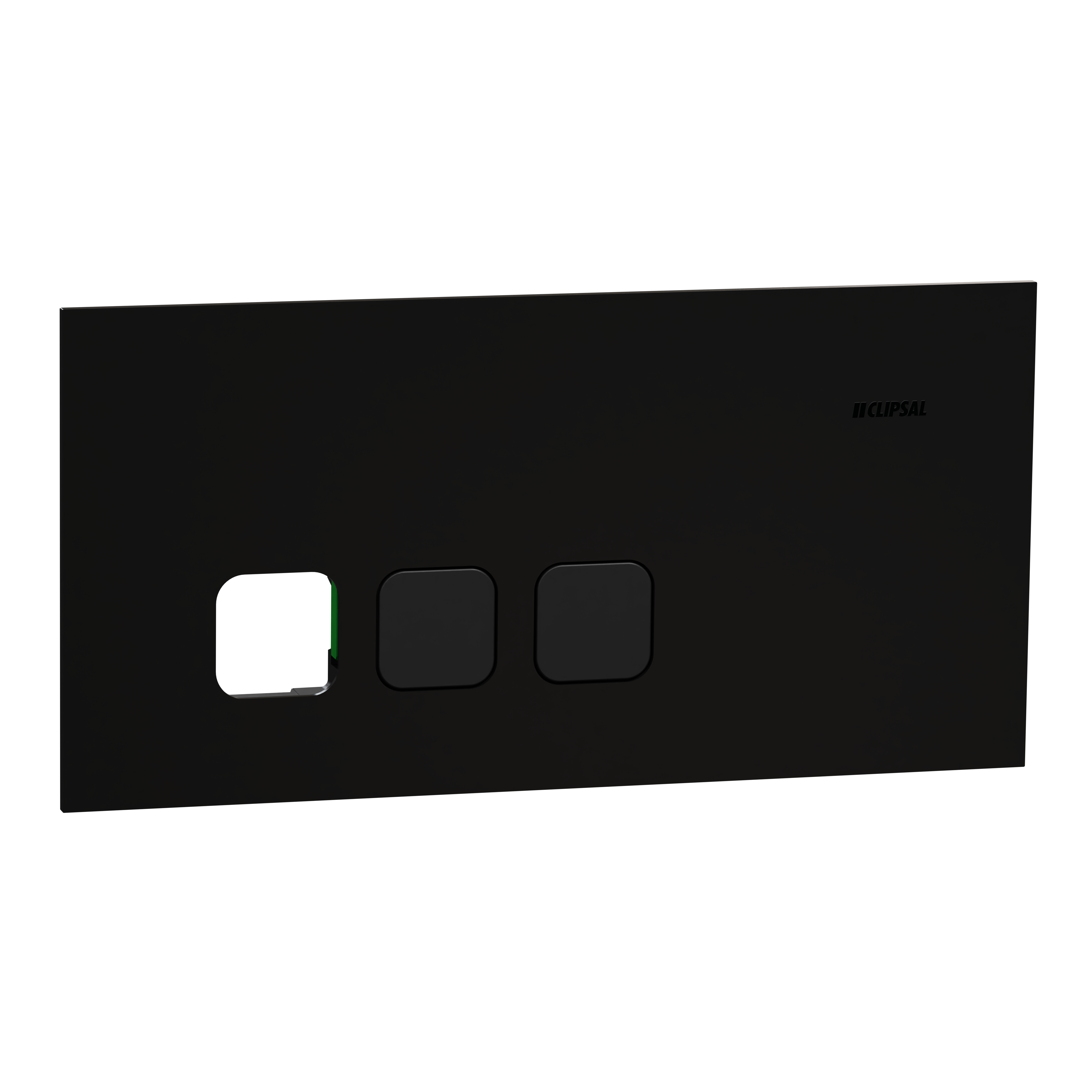 Clipsal Grid plate with cover frame, Solis T Series, Communication plate less mechs, horizontal, 3 gangs