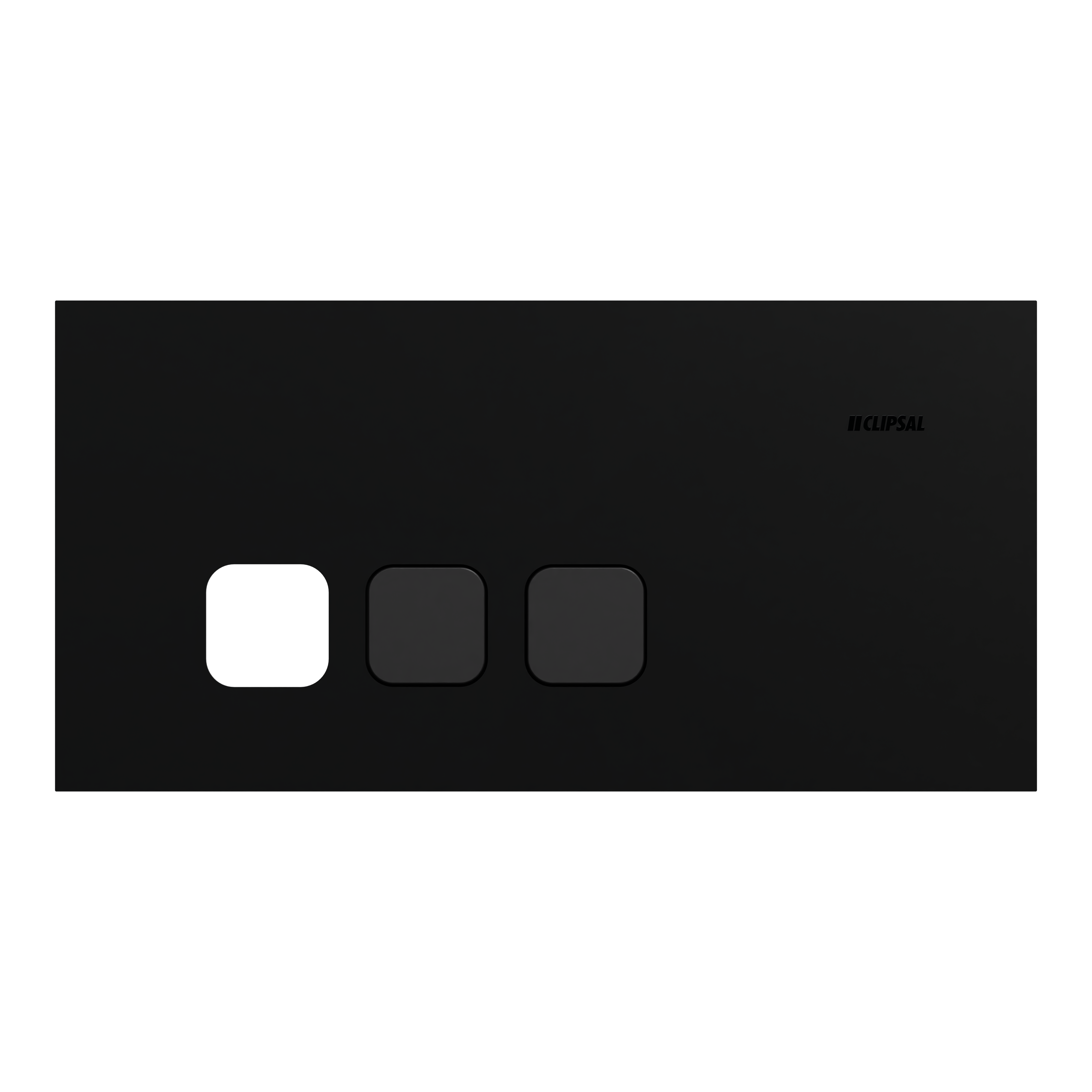 Clipsal Grid plate with cover frame, Solis T Series, Communication plate less mechs, horizontal, 3 gangs