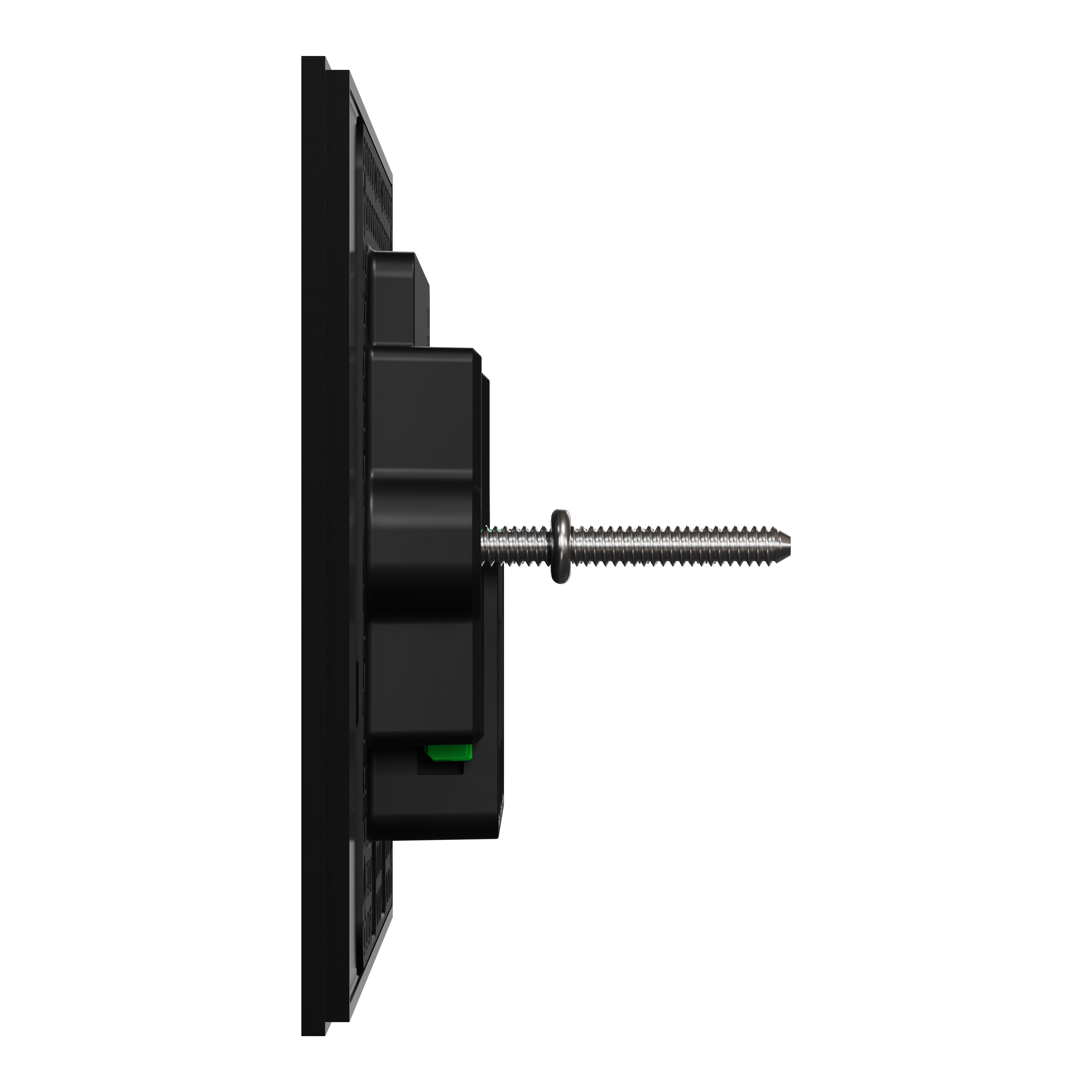 Clipsal Grid plate with cover frame, Solis T Series, Communication plate less mechs, horizontal, 3 gangs