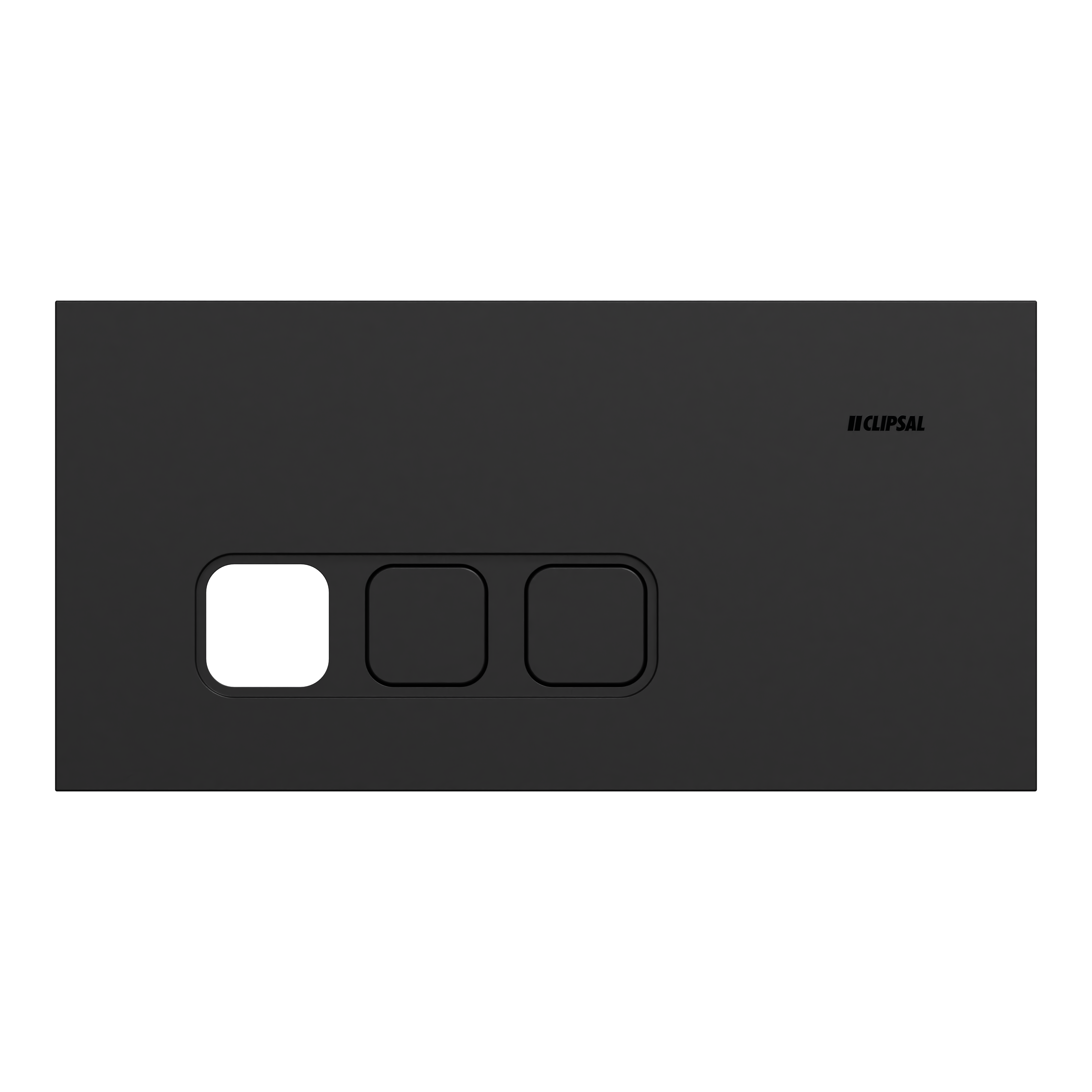 Clipsal Grid plate with cover frame, Solis, Communication plate less mechs, horizontal, 3 gangs