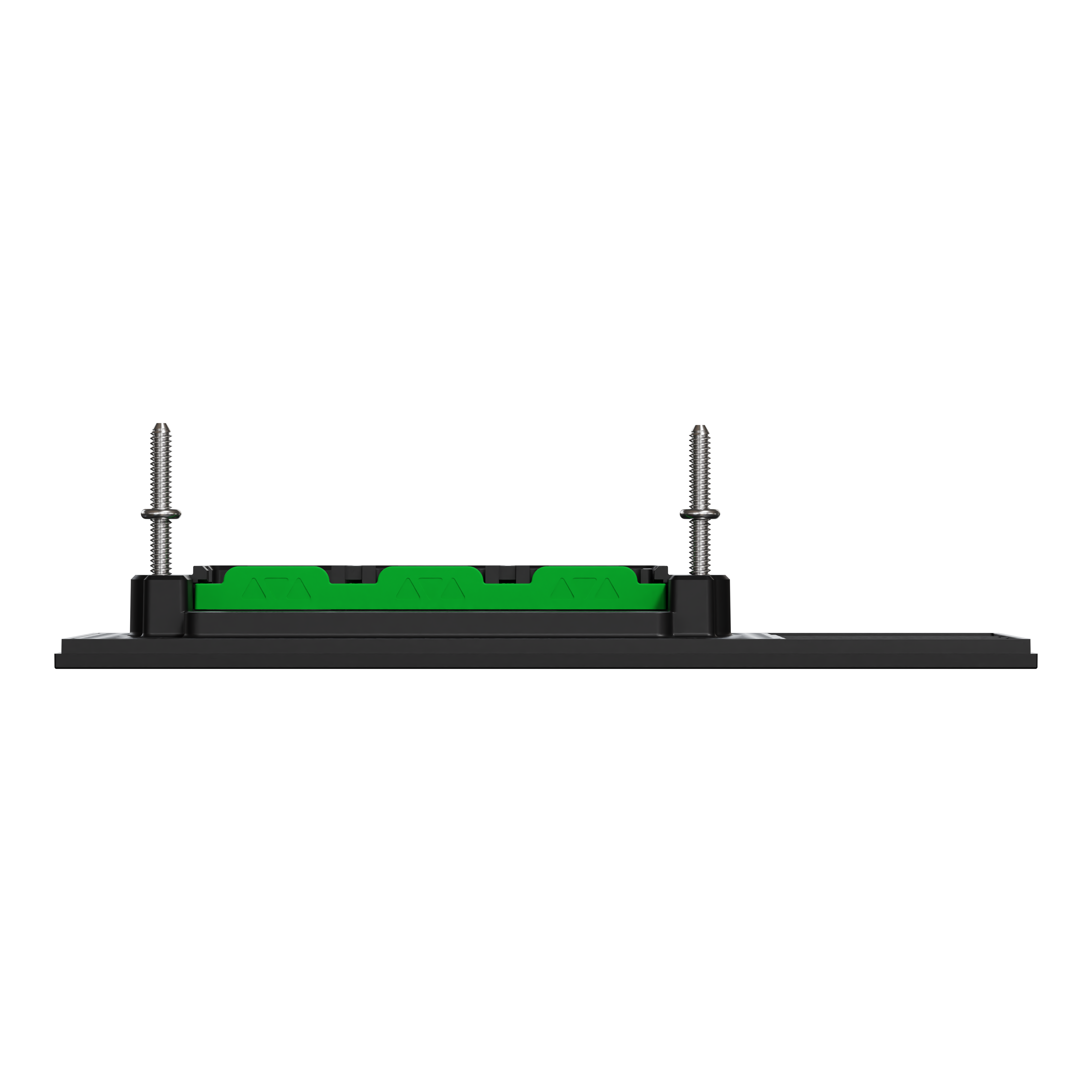 Clipsal Grid plate with cover frame, Solis, Communication plate less mechs, horizontal, 3 gangs