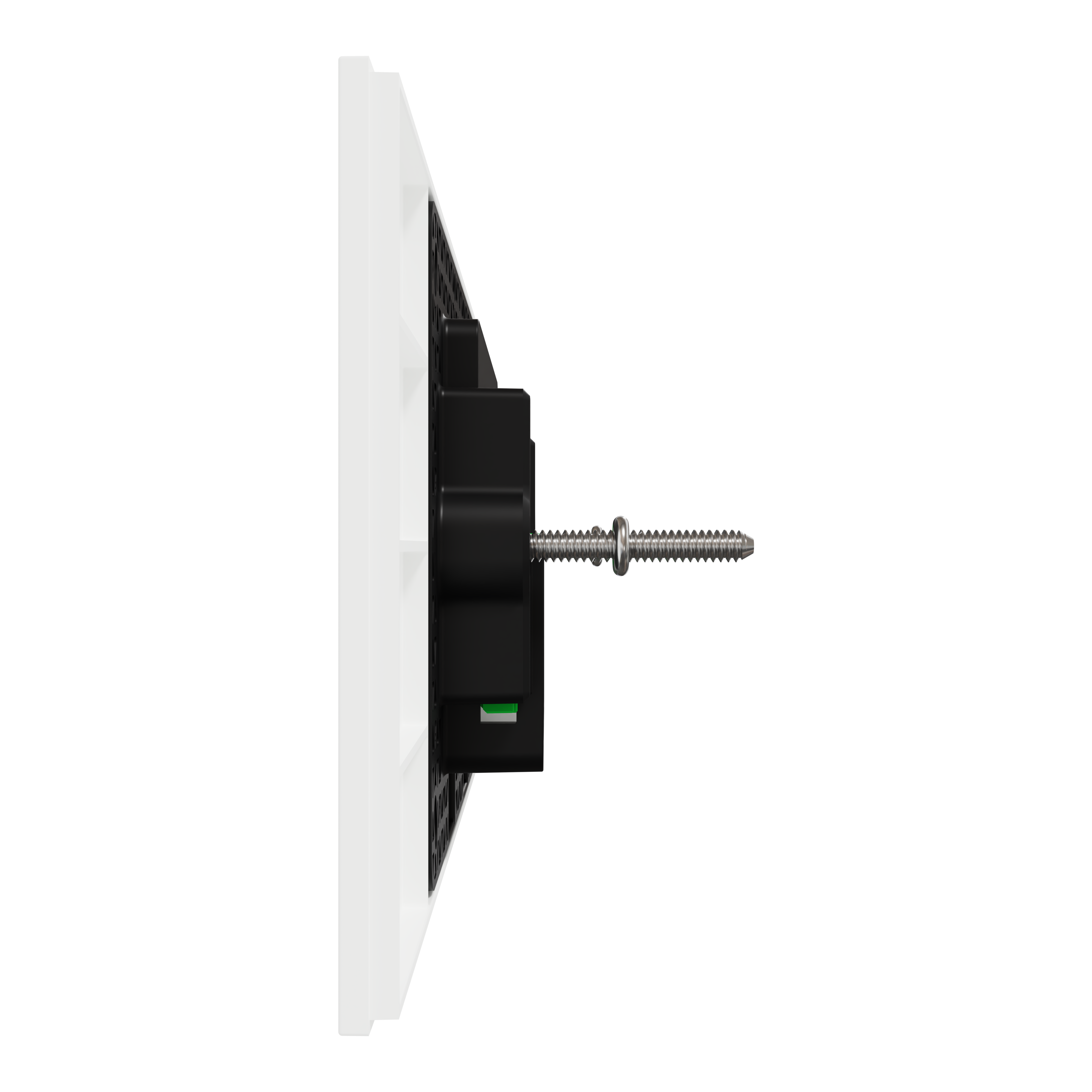 Clipsal Grid plate with cover frame, Solis, Communication plate less mechs, horizontal, 3 gangs