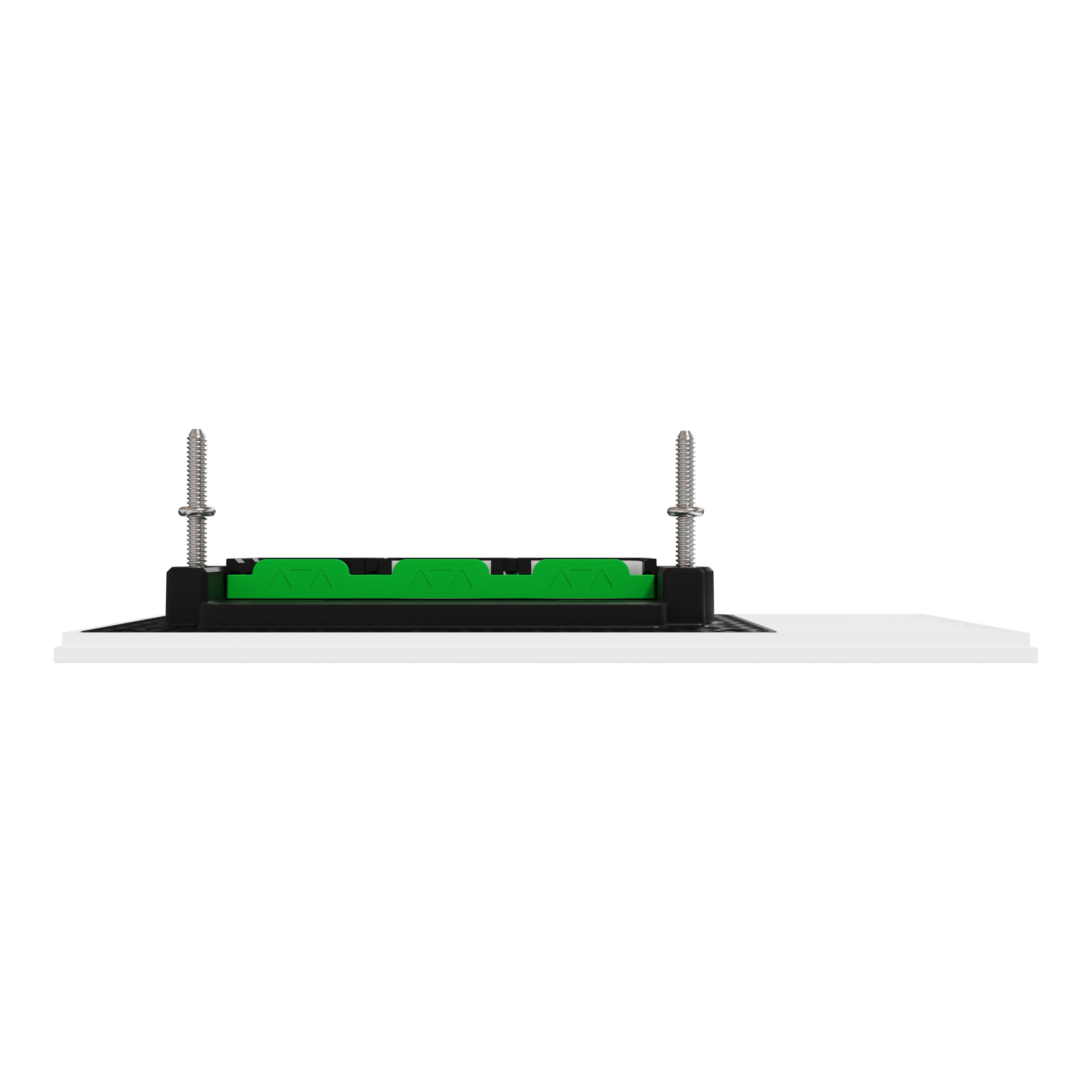 Clipsal Grid plate with cover frame, Solis, Communication plate less mechs, horizontal, 3 gangs
