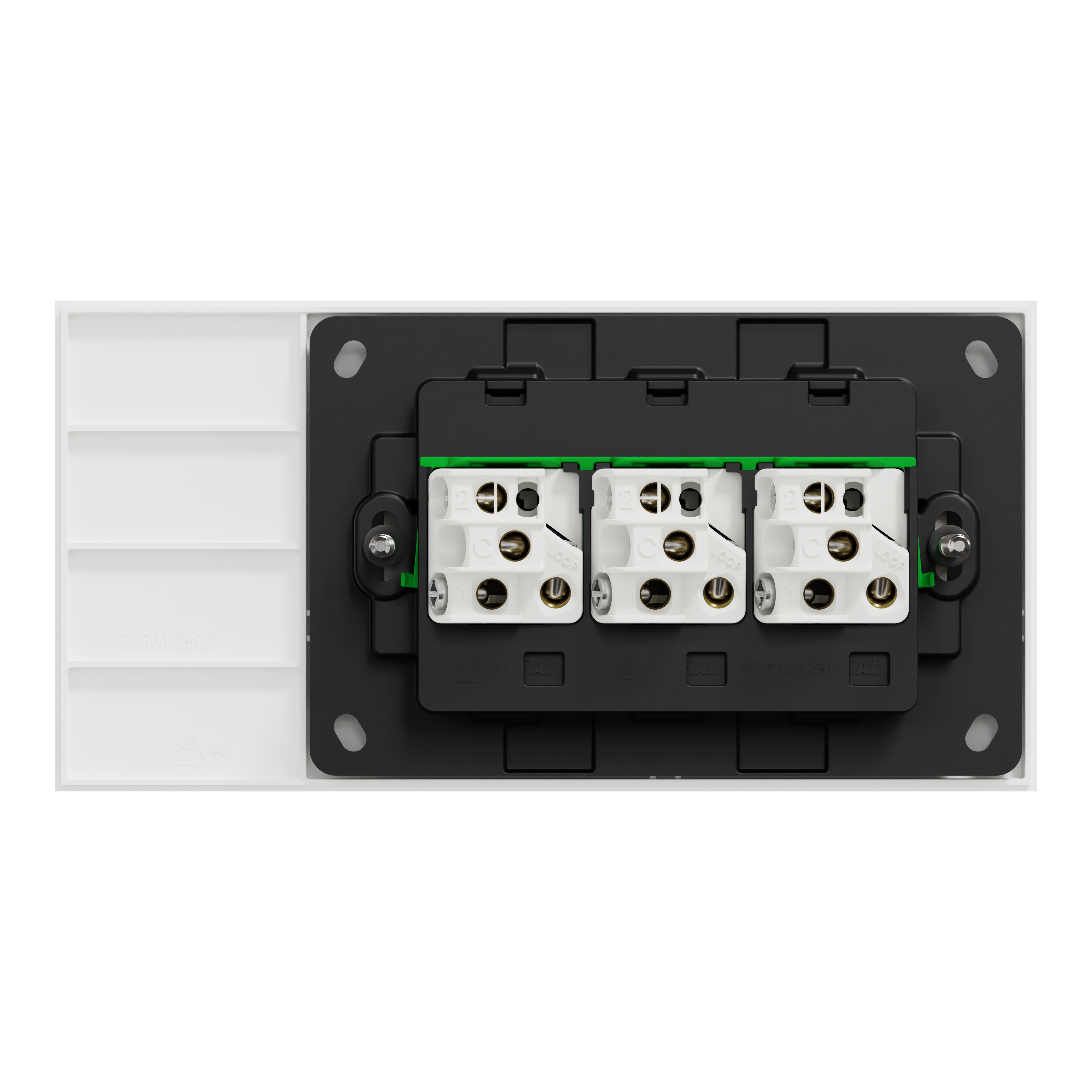 Clipsal Switch, Solis, 3 gangs, horizontal, 16AX/20A