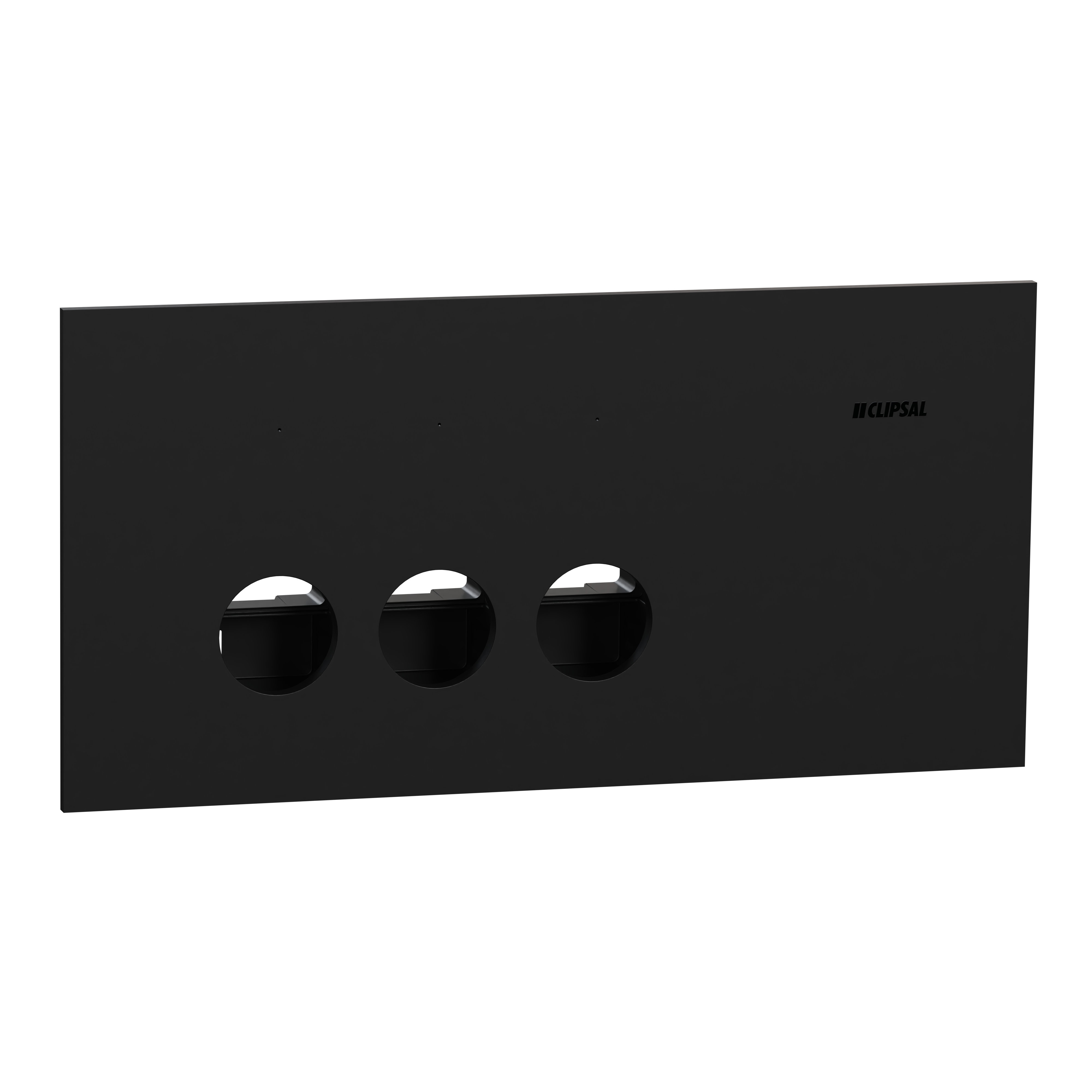 Clipsal Grid plate with cover frame, Solis, for switch, horizontal, 3 gangs