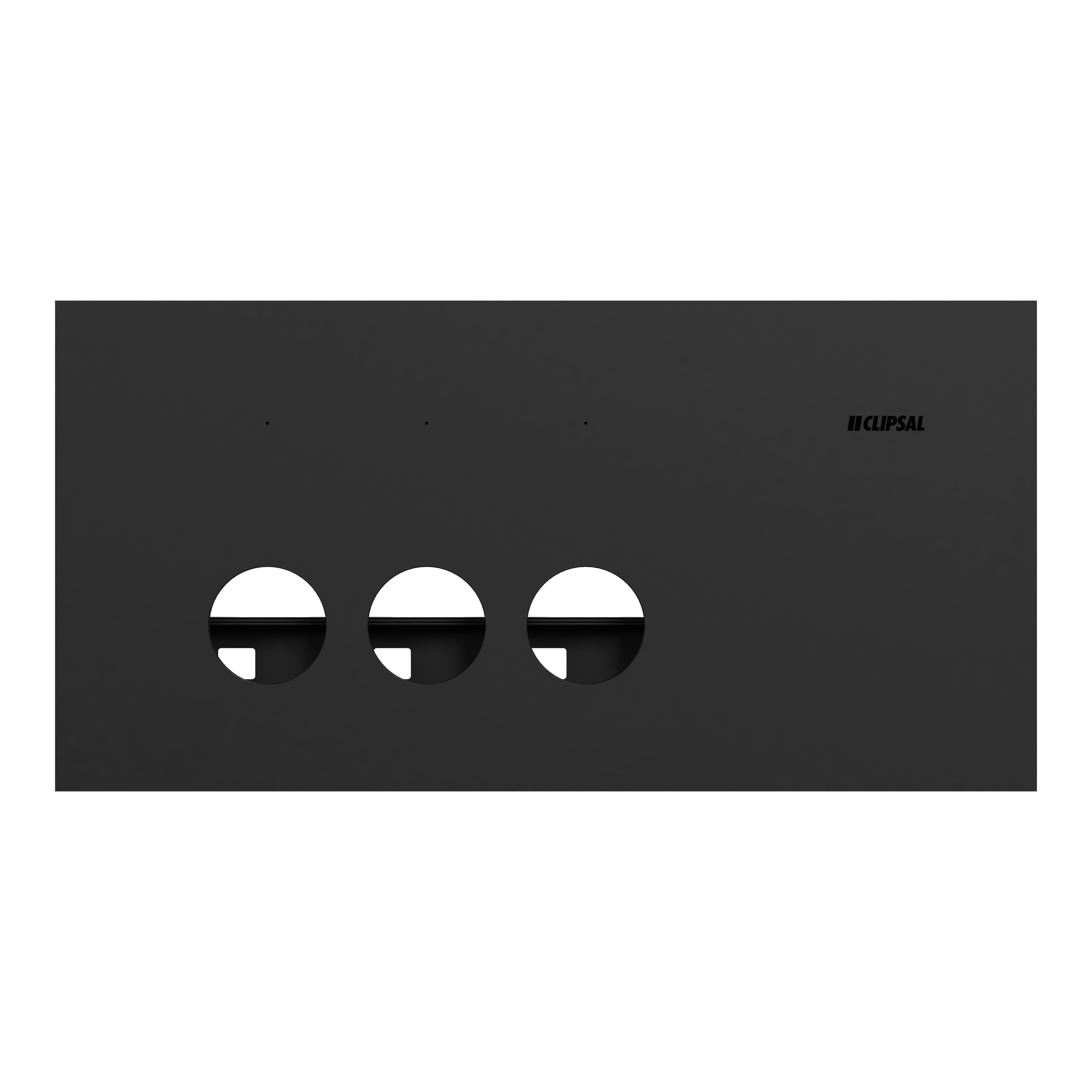 Clipsal Grid plate with cover frame, Solis, for switch, horizontal, 3 gangs