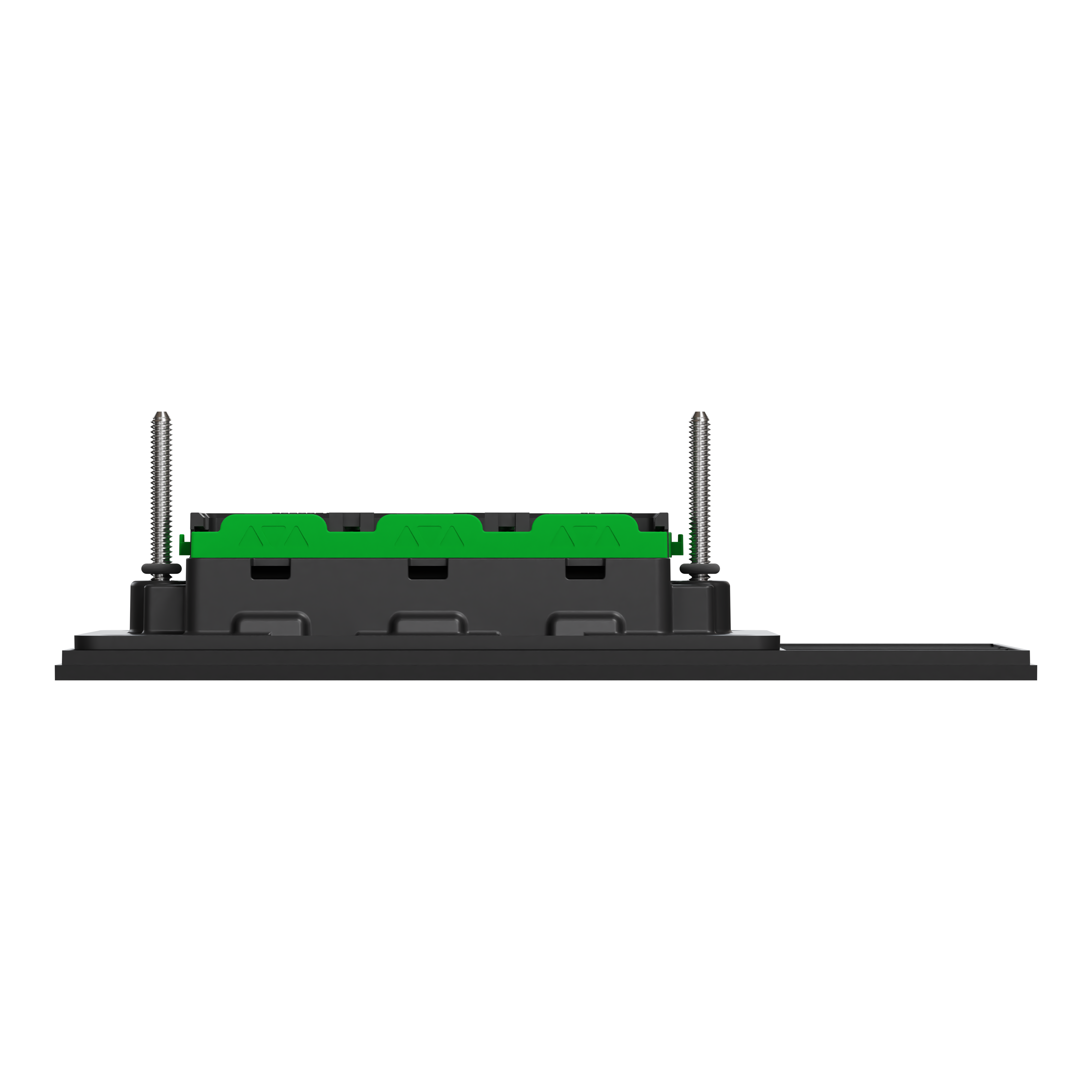 Clipsal Grid plate with cover frame, Solis, for switch, horizontal, 3 gangs