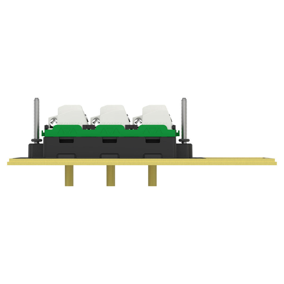 Clipsal Switch, Solis T Series, 3 gangs, horizontal, 16AX/20A