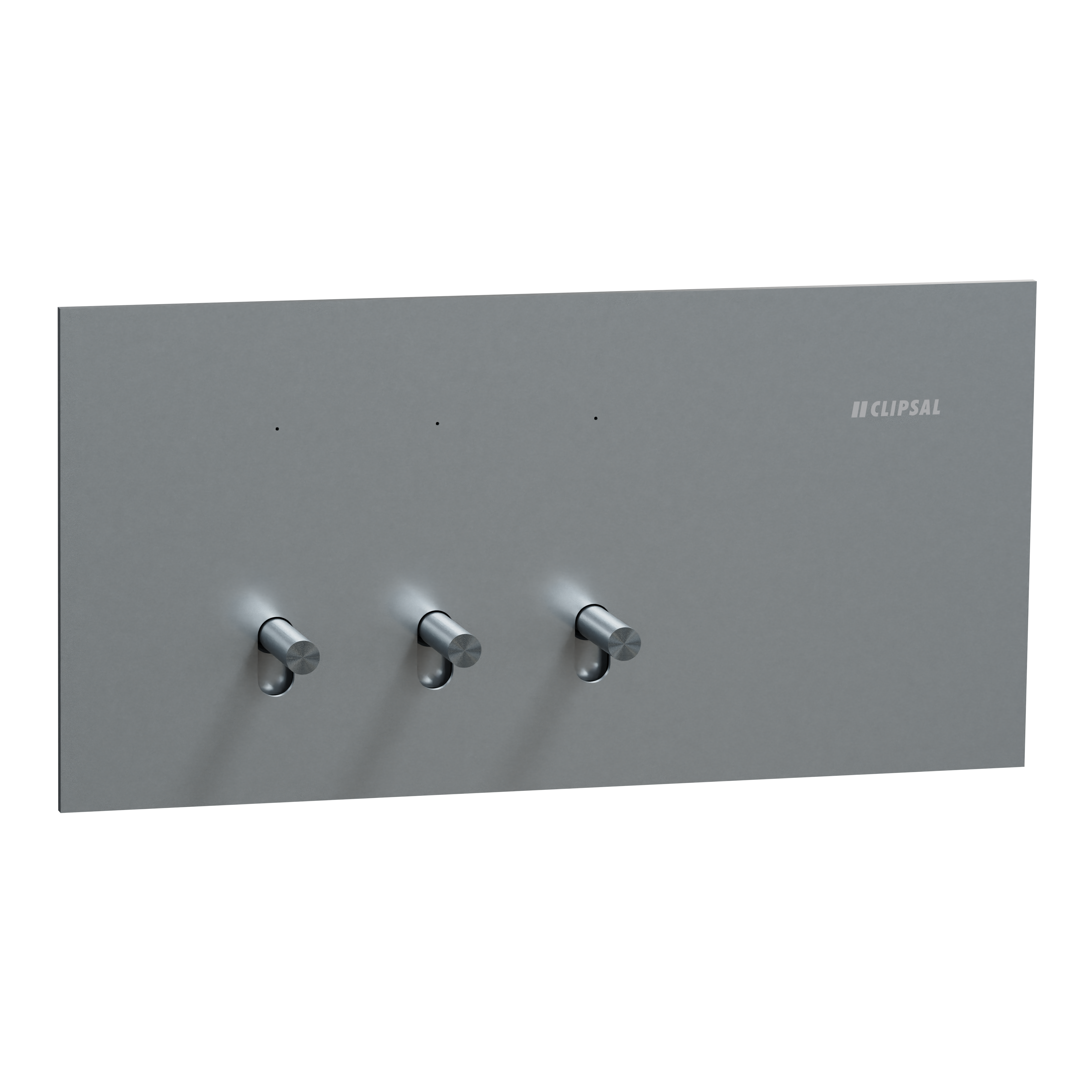 Clipsal Switch, Solis T Series, 3 gangs, horizontal, 16AX/20A