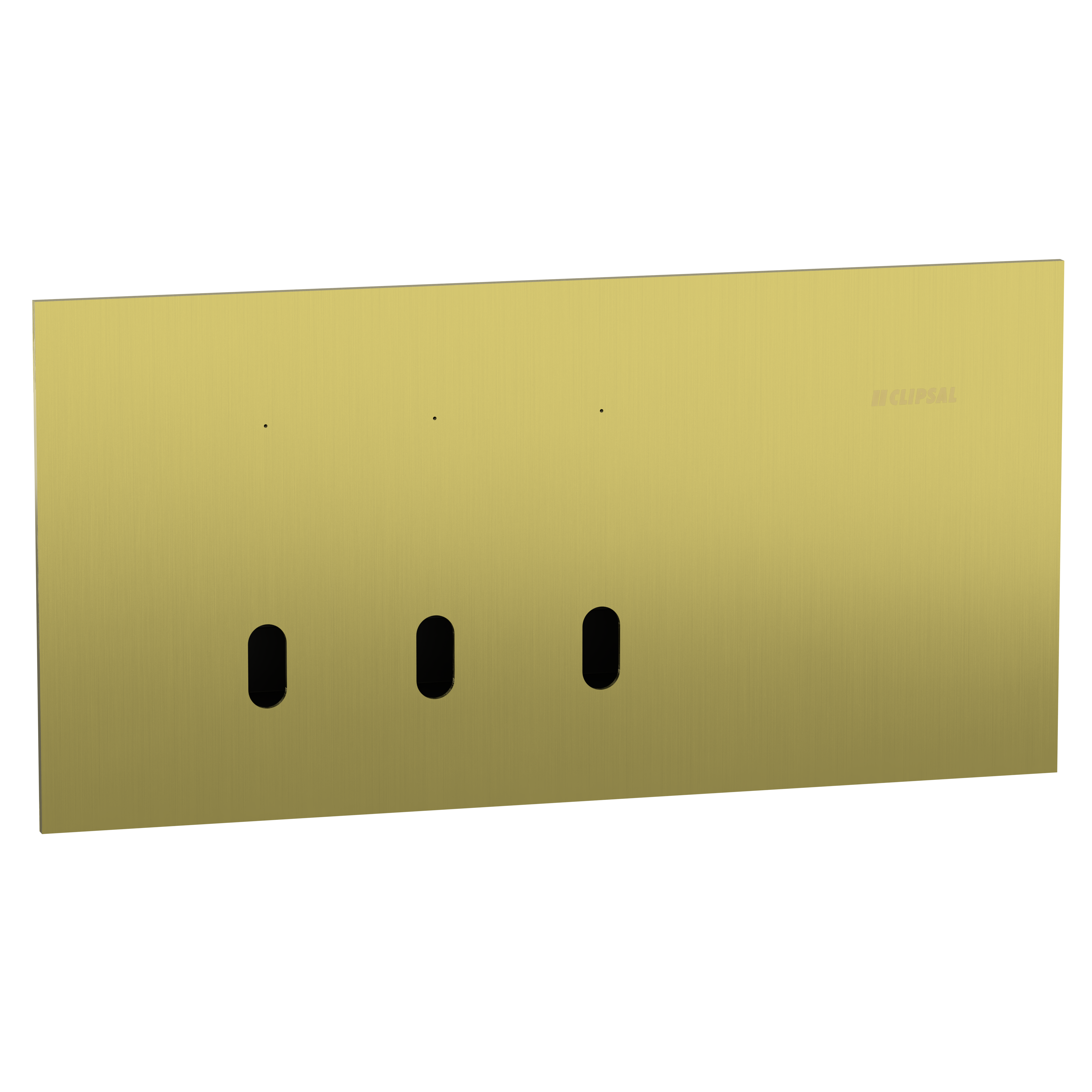 Clipsal Grid plate with cover frame, Solis T Series, for switch, horizontal, 3 gangs