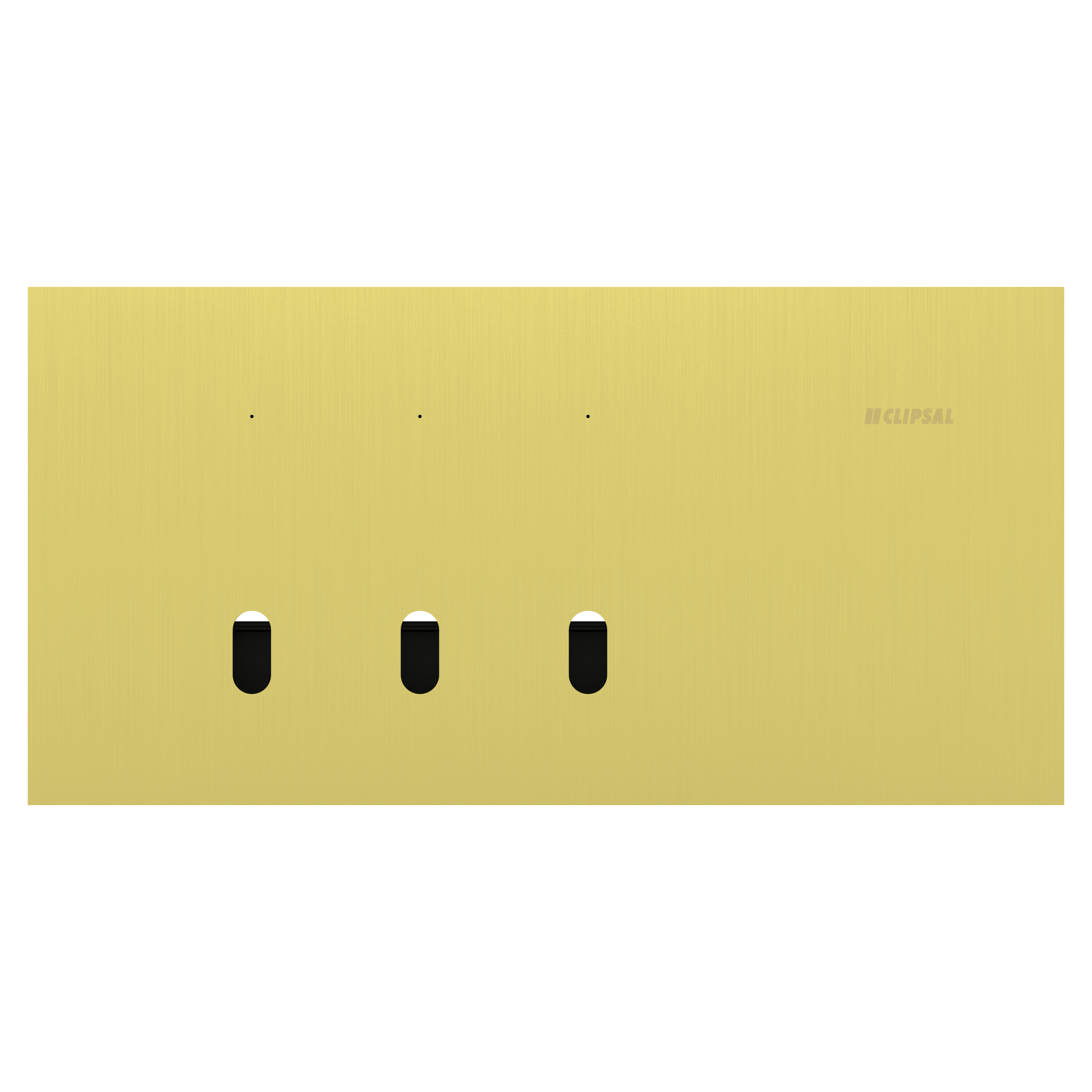 Clipsal Grid plate with cover frame, Solis T Series, for switch, horizontal, 3 gangs