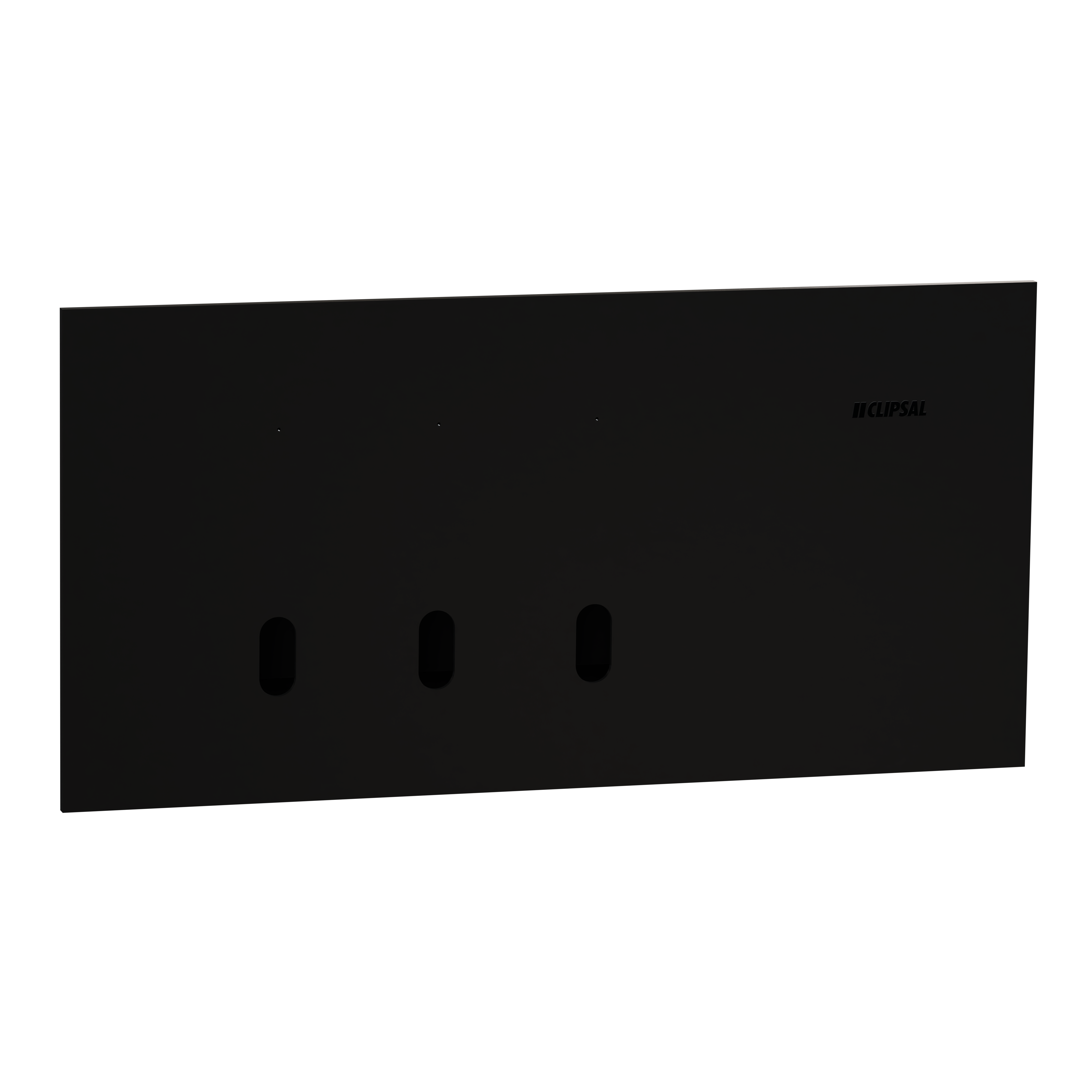 Clipsal Grid plate with cover frame, Solis T Series, for switch, horizontal, 3 gangs