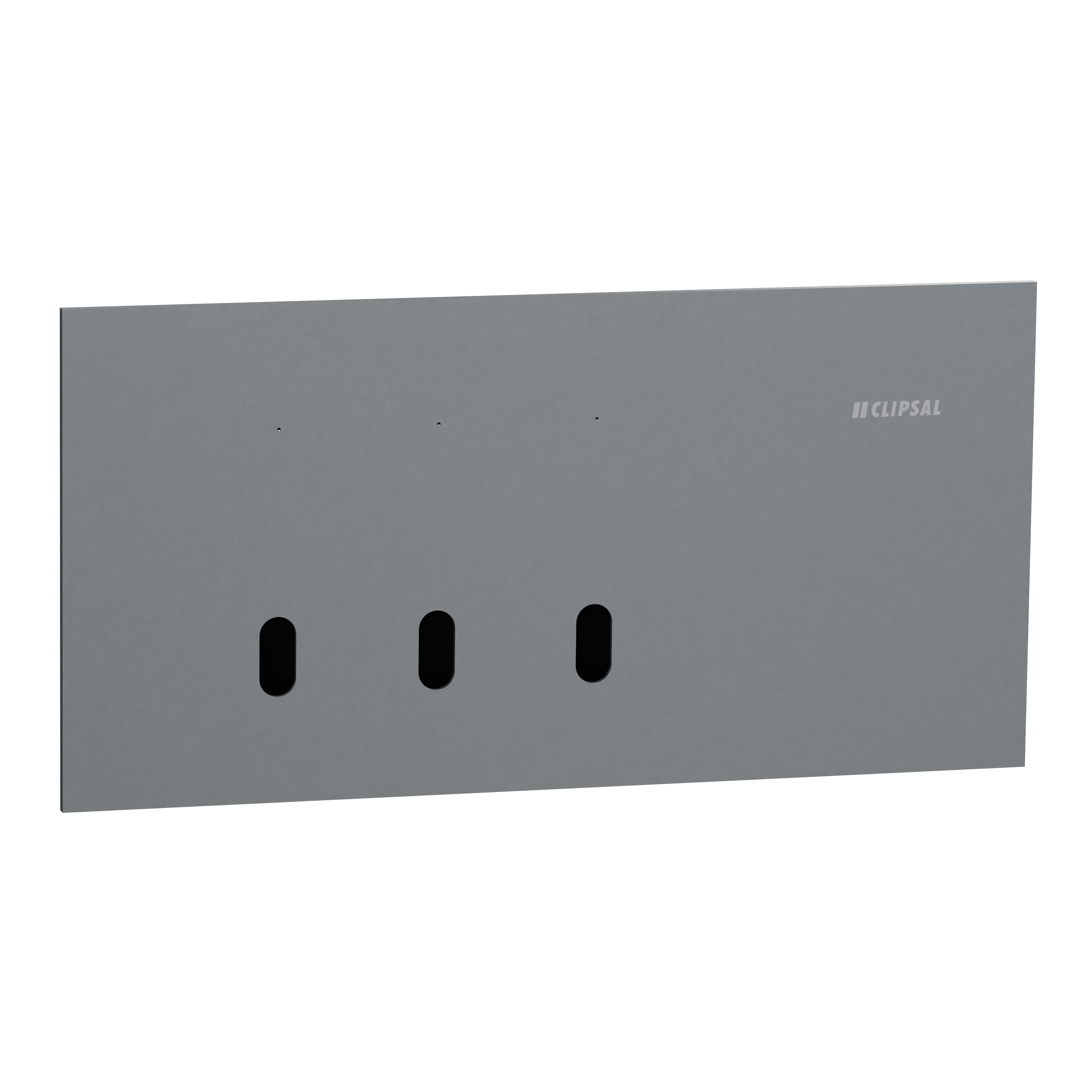 Clipsal Grid plate with cover frame, Solis T Series, for switch, horizontal, 3 gangs