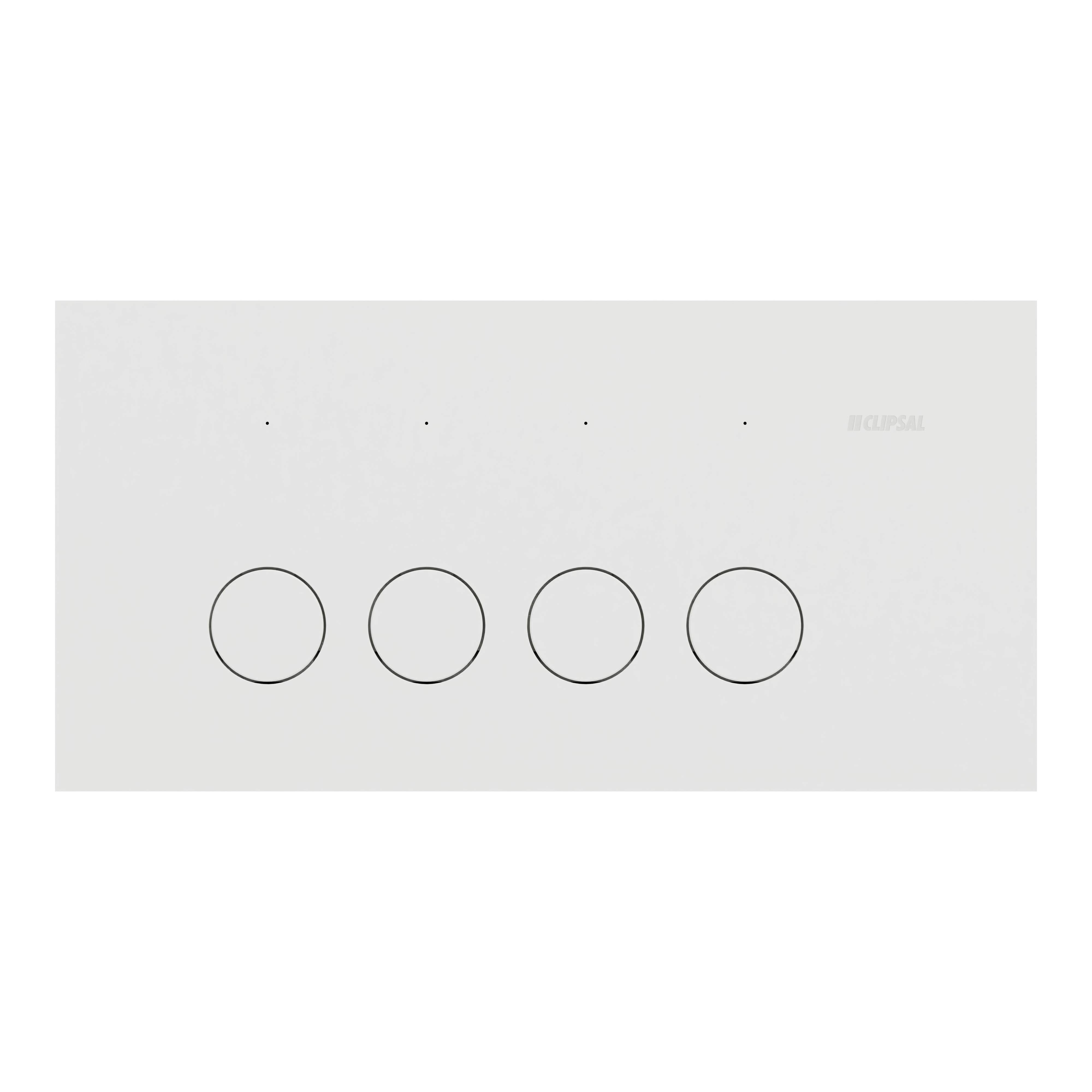 Clipsal Switch, Solis, 4 gangs, horizontal, 16AX/20A