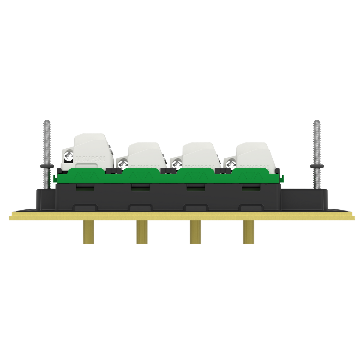 Clipsal Switch, Solis T Series, 4 gangs, horizontal, 16AX/20A