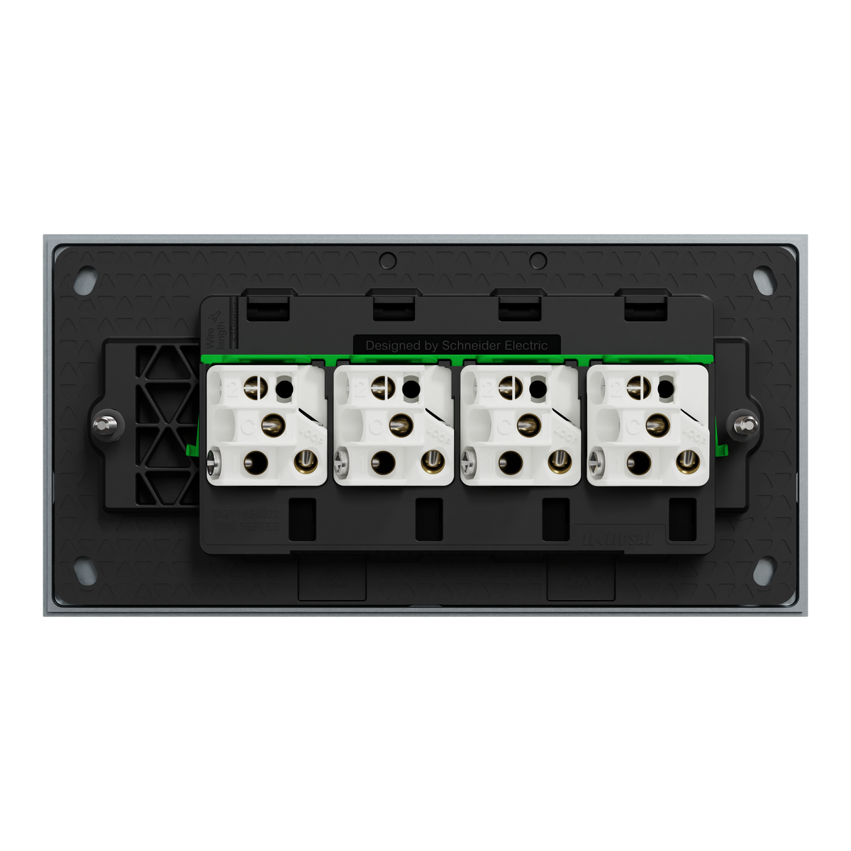 Clipsal Switch, Solis T Series, 4 gangs, horizontal, 16AX/20A