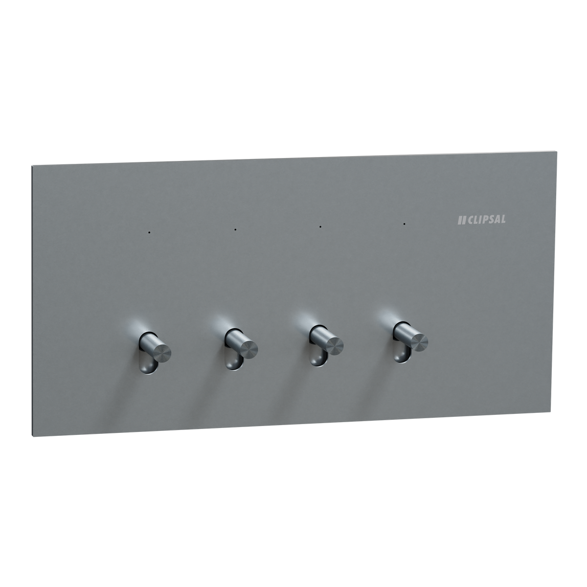 Clipsal Switch, Solis T Series, 4 gangs, horizontal, 16AX/20A