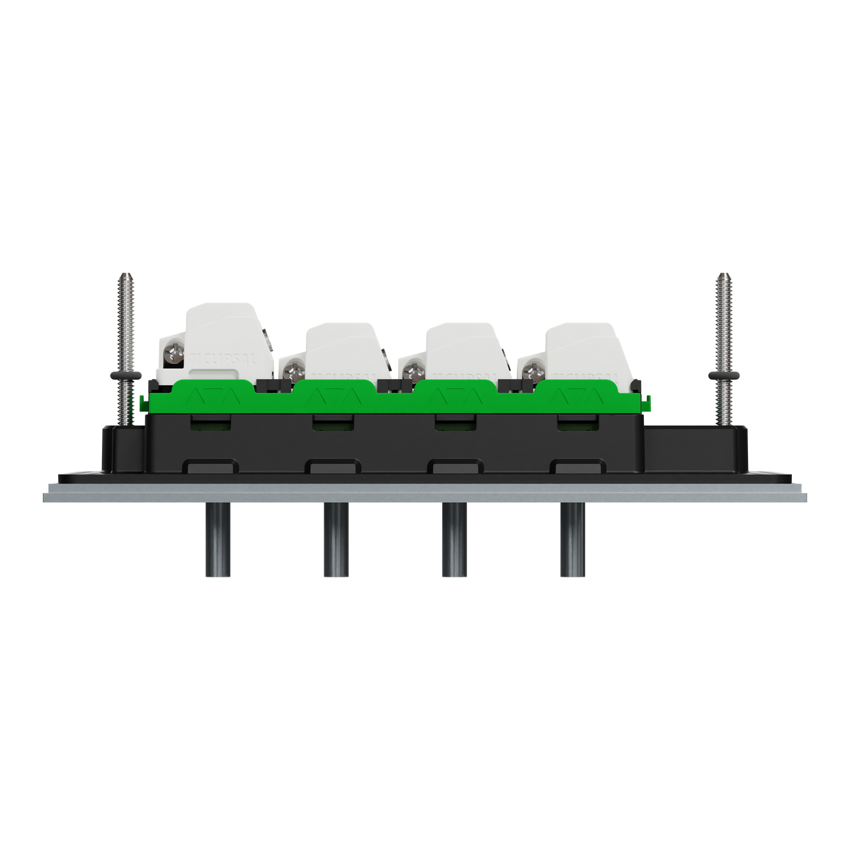 Clipsal Switch, Solis T Series, 4 gangs, horizontal, 16AX/20A