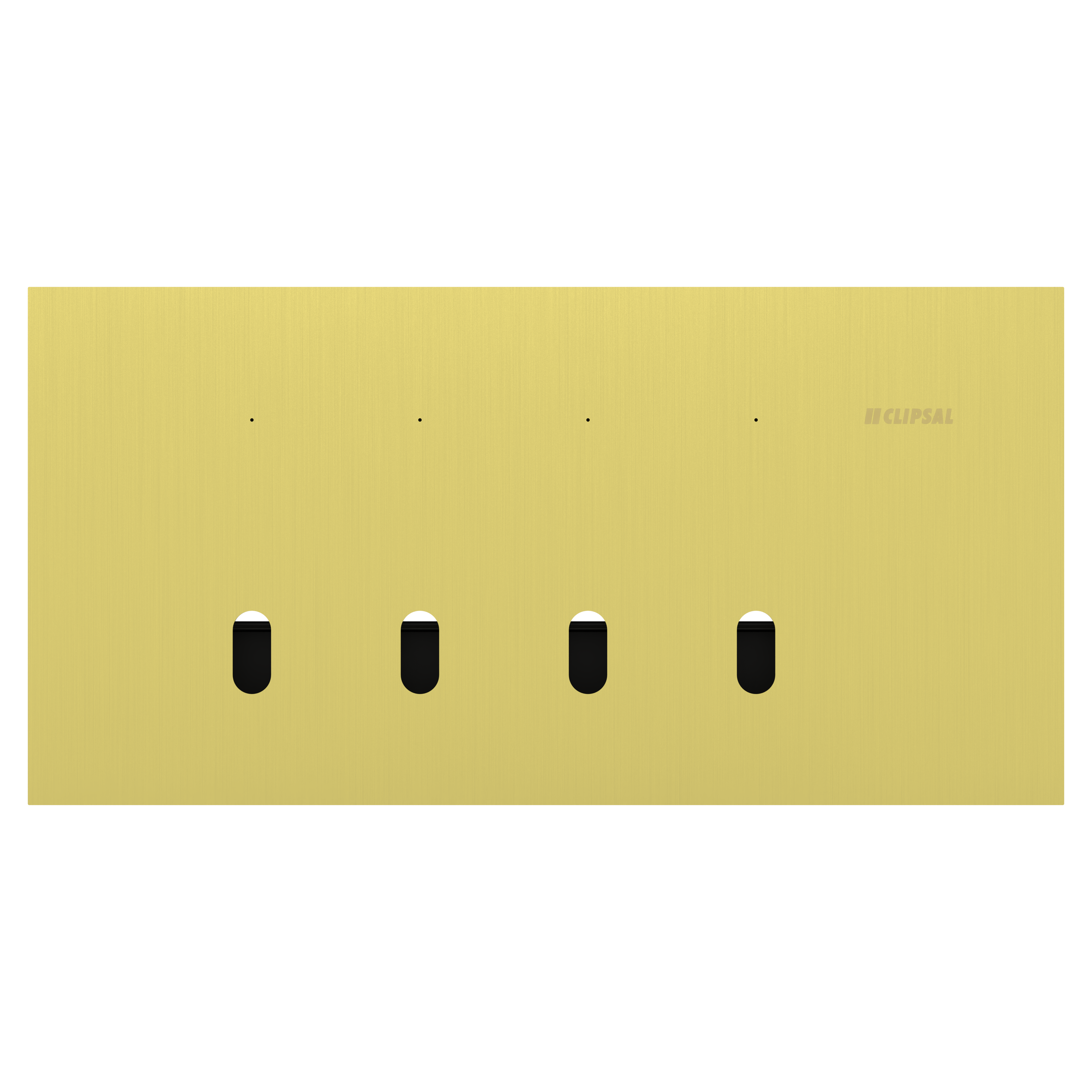 Clipsal Grid plate with cover frame, Solis T Series, for switch, horizontal, 4 gangs