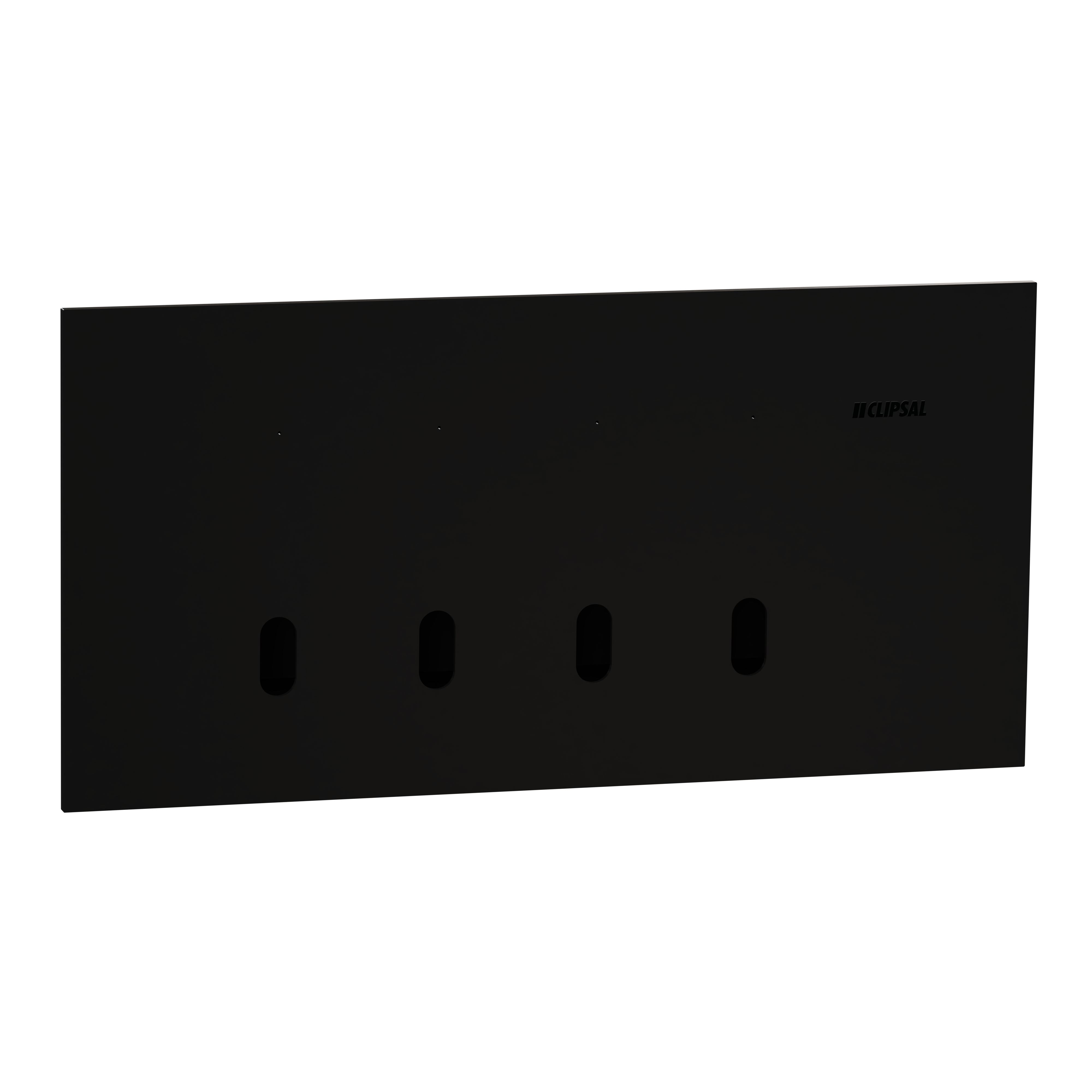 Clipsal Grid plate with cover frame, Solis T Series, for switch, horizontal, 4 gangs
