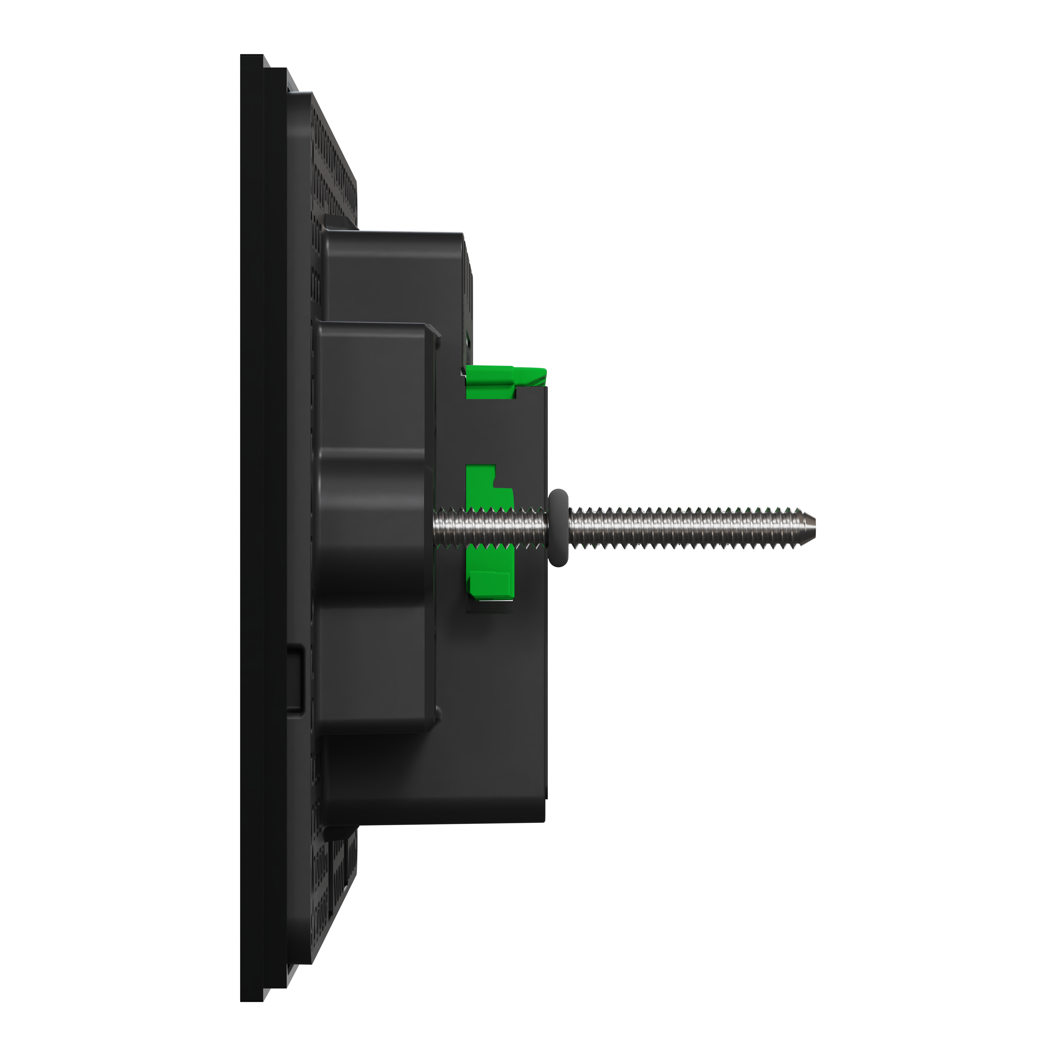 Clipsal Grid plate with cover frame, Solis T Series, for switch, horizontal, 4 gangs