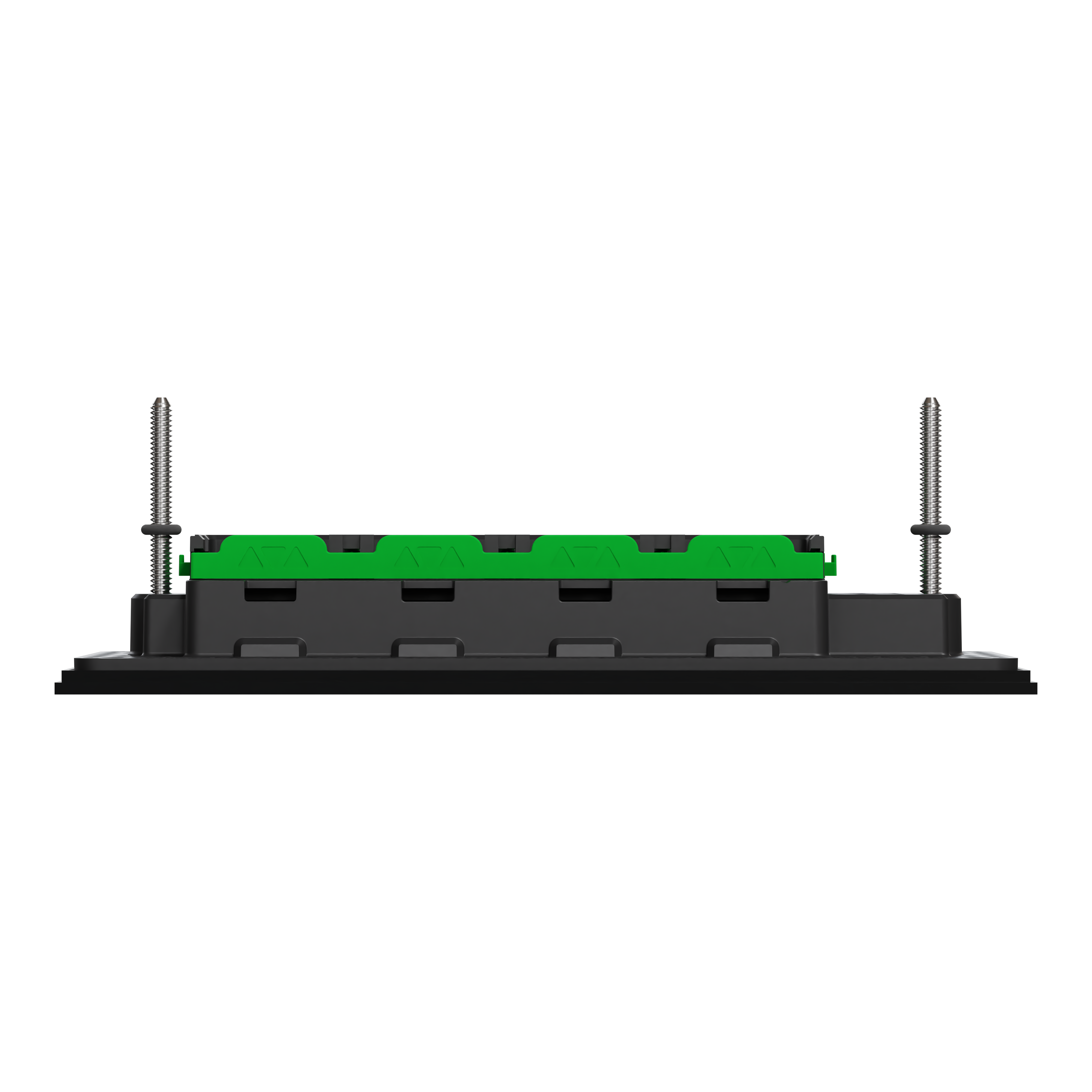 Clipsal Grid plate with cover frame, Solis T Series, for switch, horizontal, 4 gangs