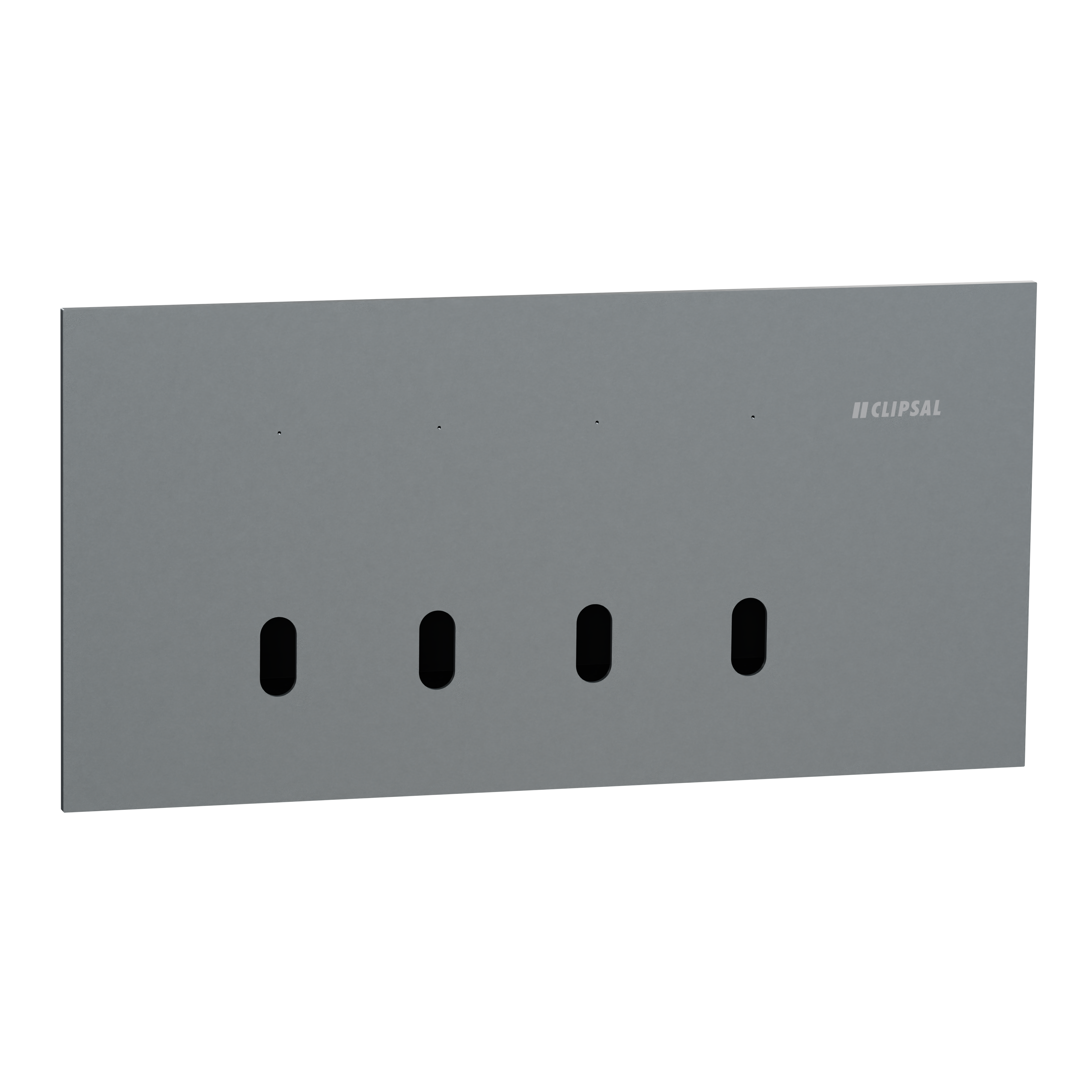 Clipsal Grid plate with cover frame, Solis T Series, for switch, horizontal, 4 gangs