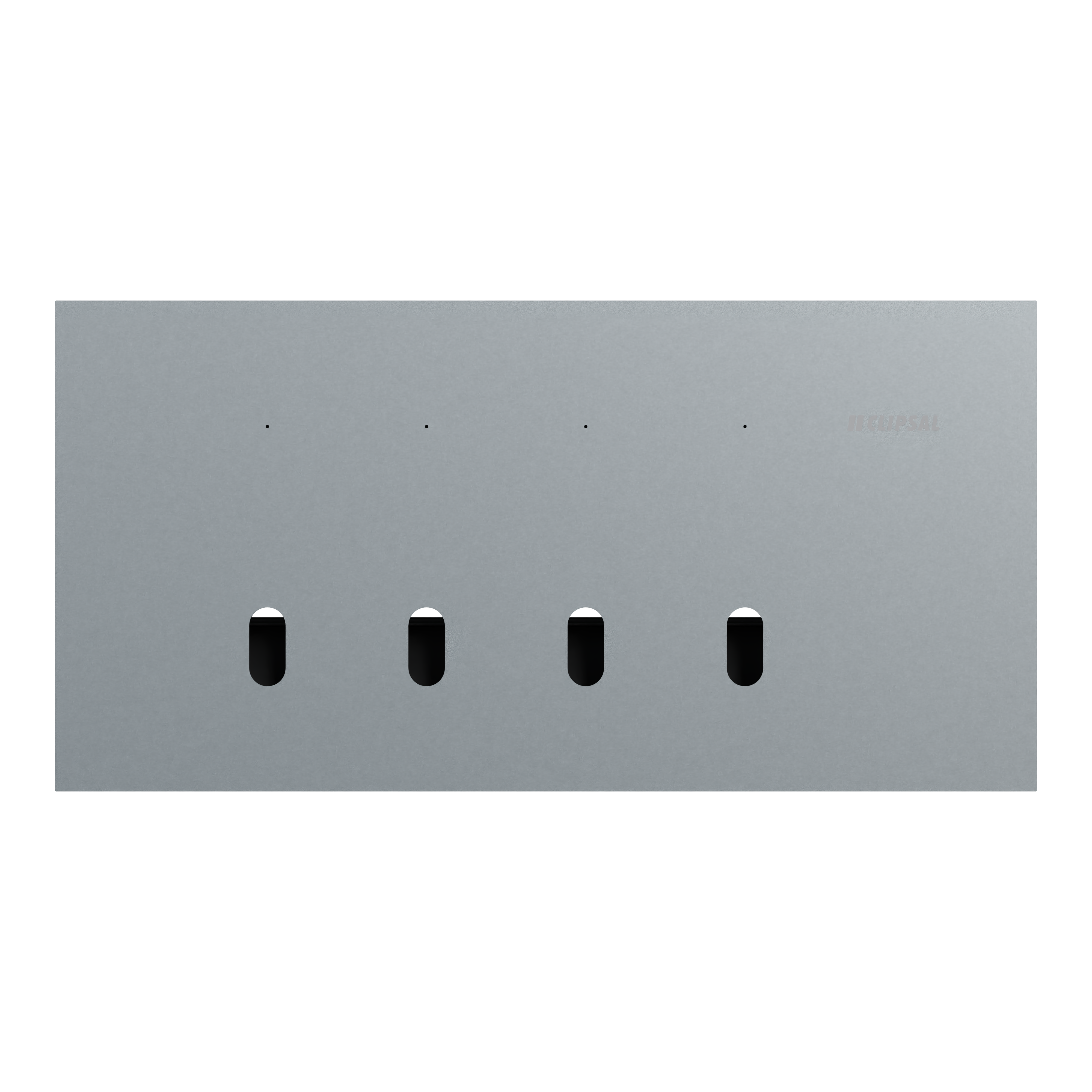 Clipsal Grid plate with cover frame, Solis T Series, for switch, horizontal, 4 gangs