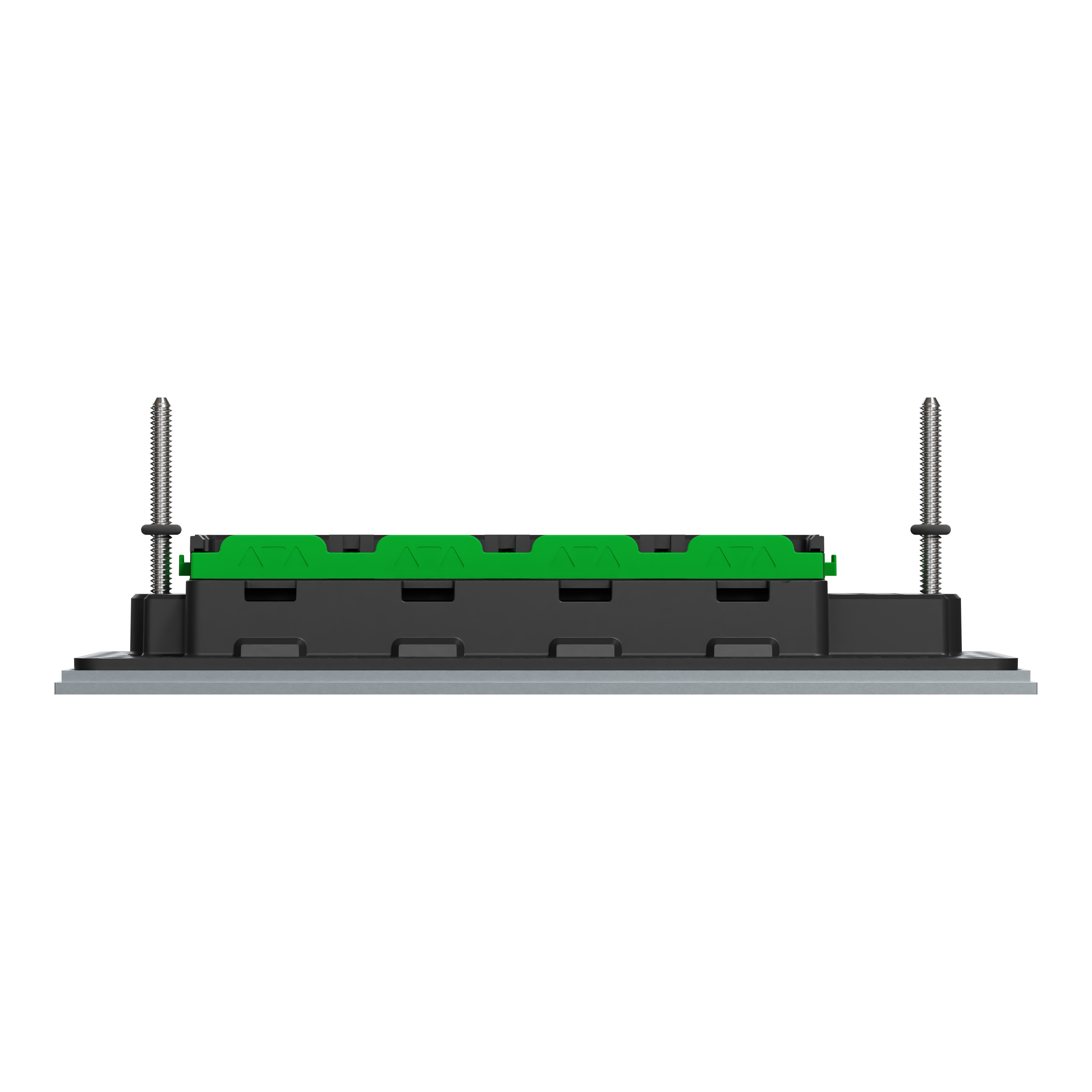 Clipsal Grid plate with cover frame, Solis T Series, for switch, horizontal, 4 gangs