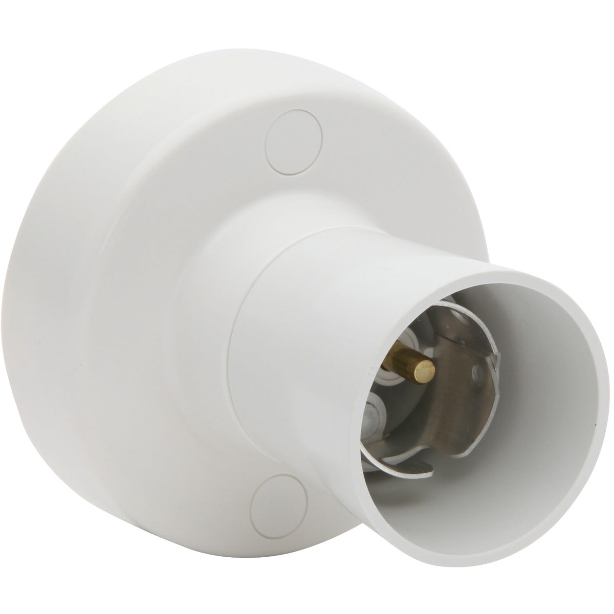 PDL Batten Lampholder; 230/240VAC, 150W, Bayonet Base, White